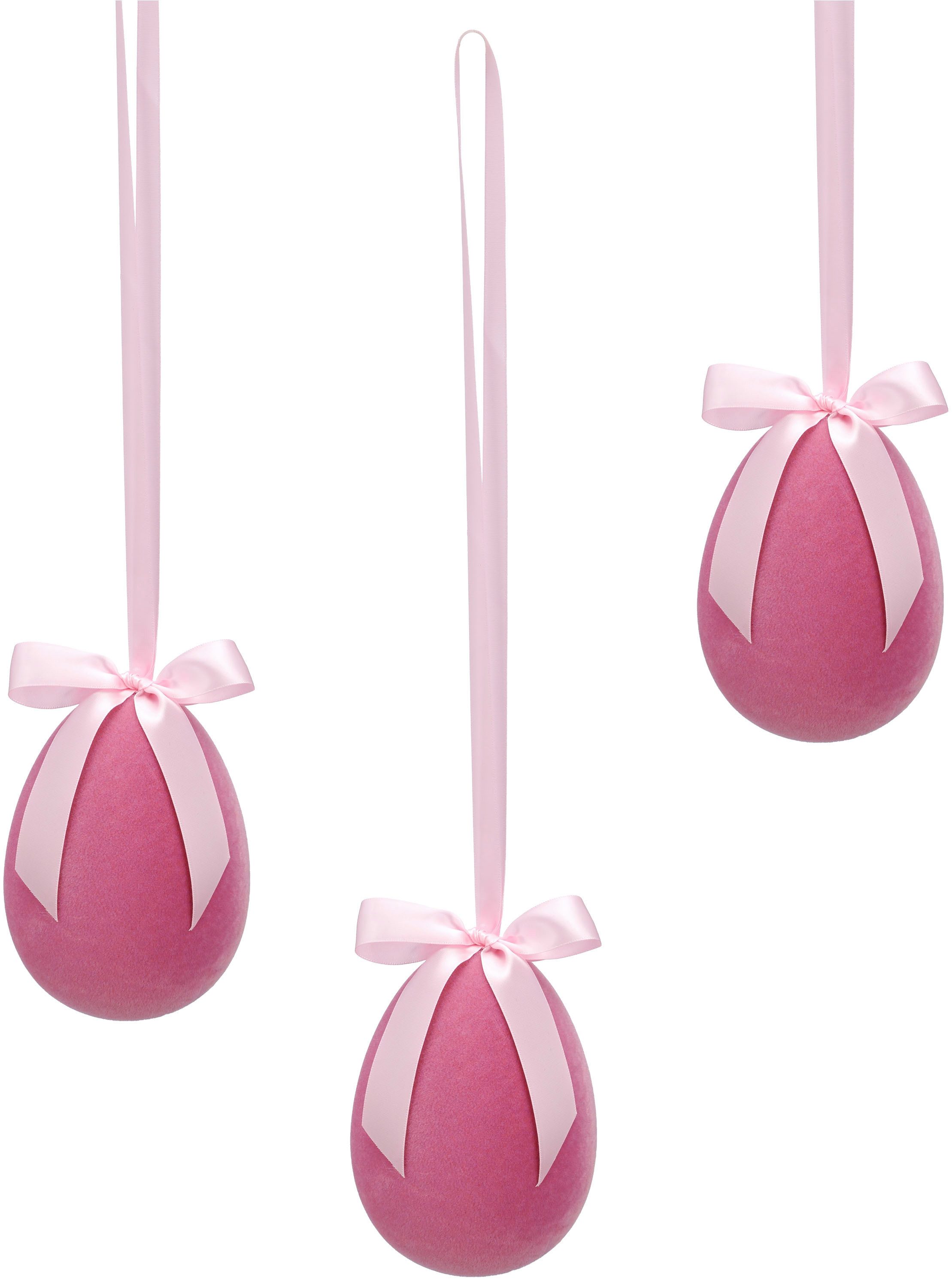 Creativ home Dekohänger Ostereier zum Hängen (3 St), mit Schleife