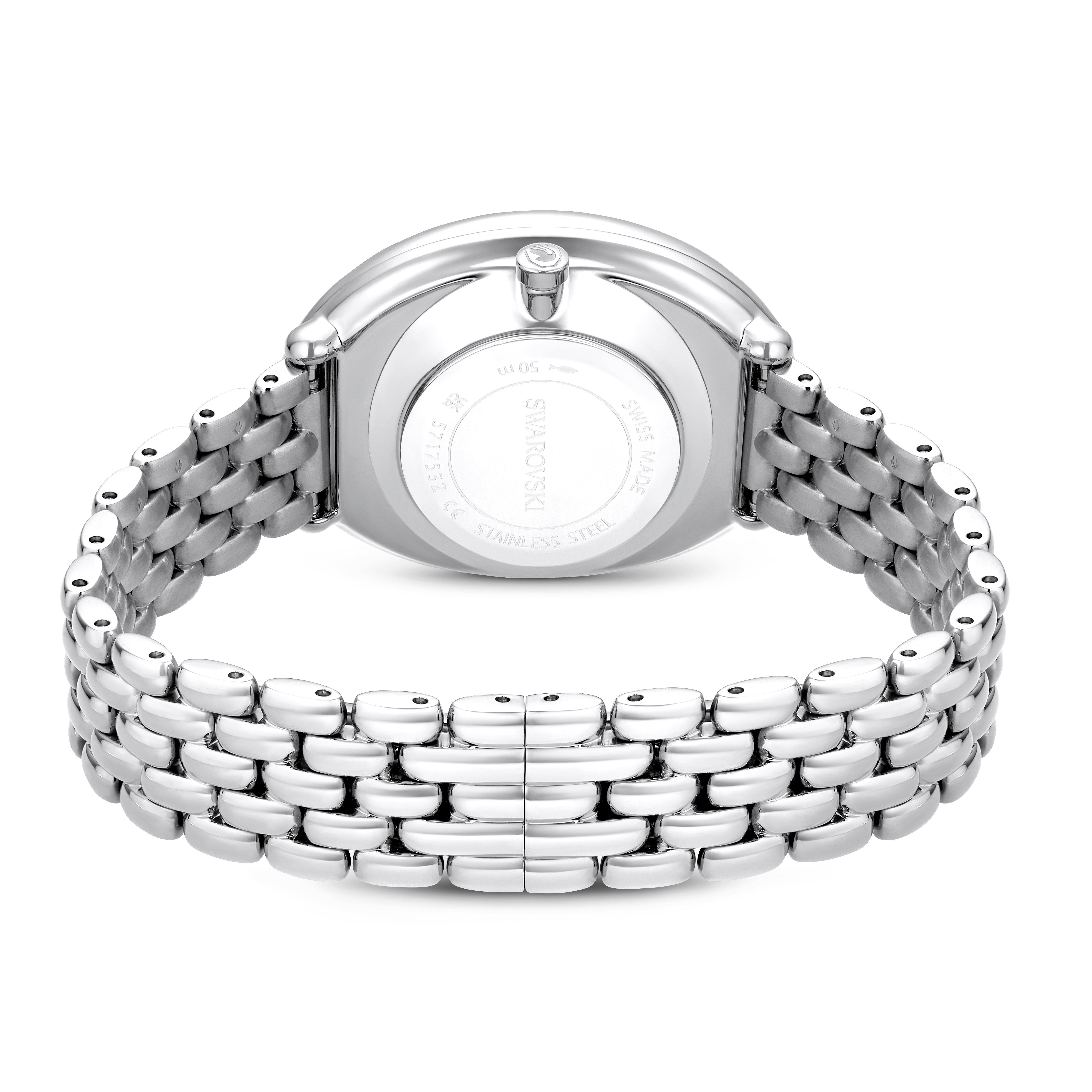 Swarovski Quarzuhr IMBER OVAL 5717590, Armbanduhr, Damenuhr, Swiss Made, Edelstahlarmband, analog