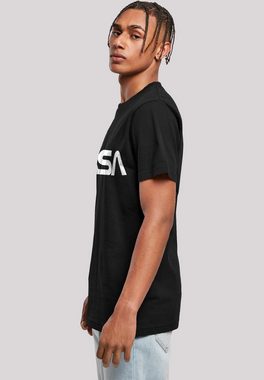 F4NT4STIC T-Shirt NASA Modern Logo Black Herren,Premium Merch,Regular-Fit,Basic,Bedruckt