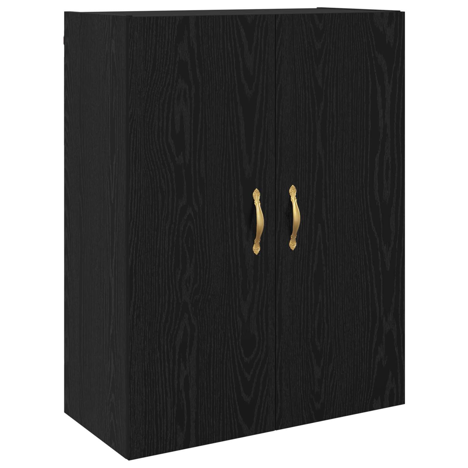 vidaXL Hängeschrank Wandschrank Schwarz Eichen-Optik 69,5 x 34 x 90 cm (1-St)