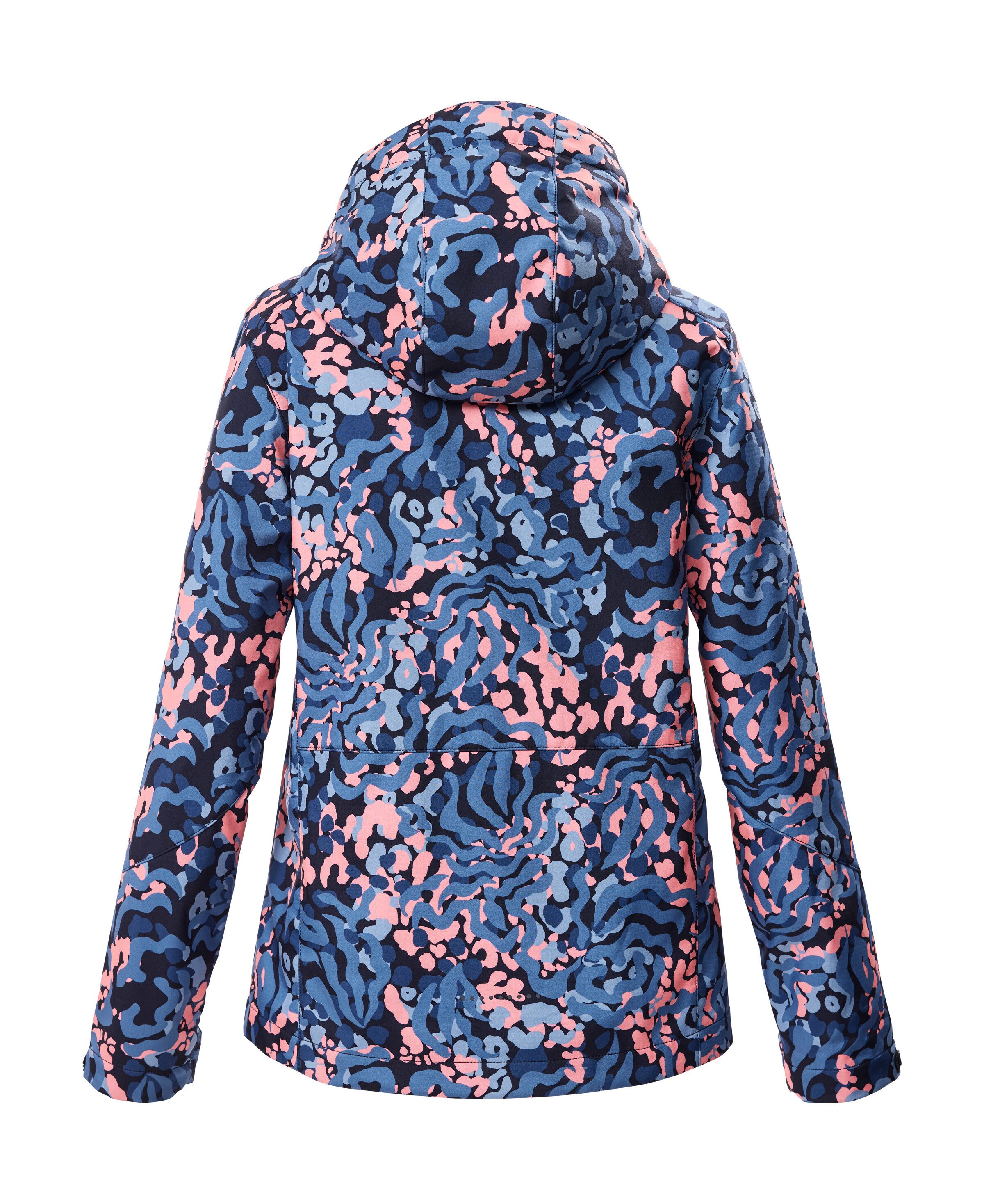 Killtec Softshelljacke KOS 154 GRLS SFTSHLL JCKT Wind- und wasserabweisende Kinderjacke mit buntem Print