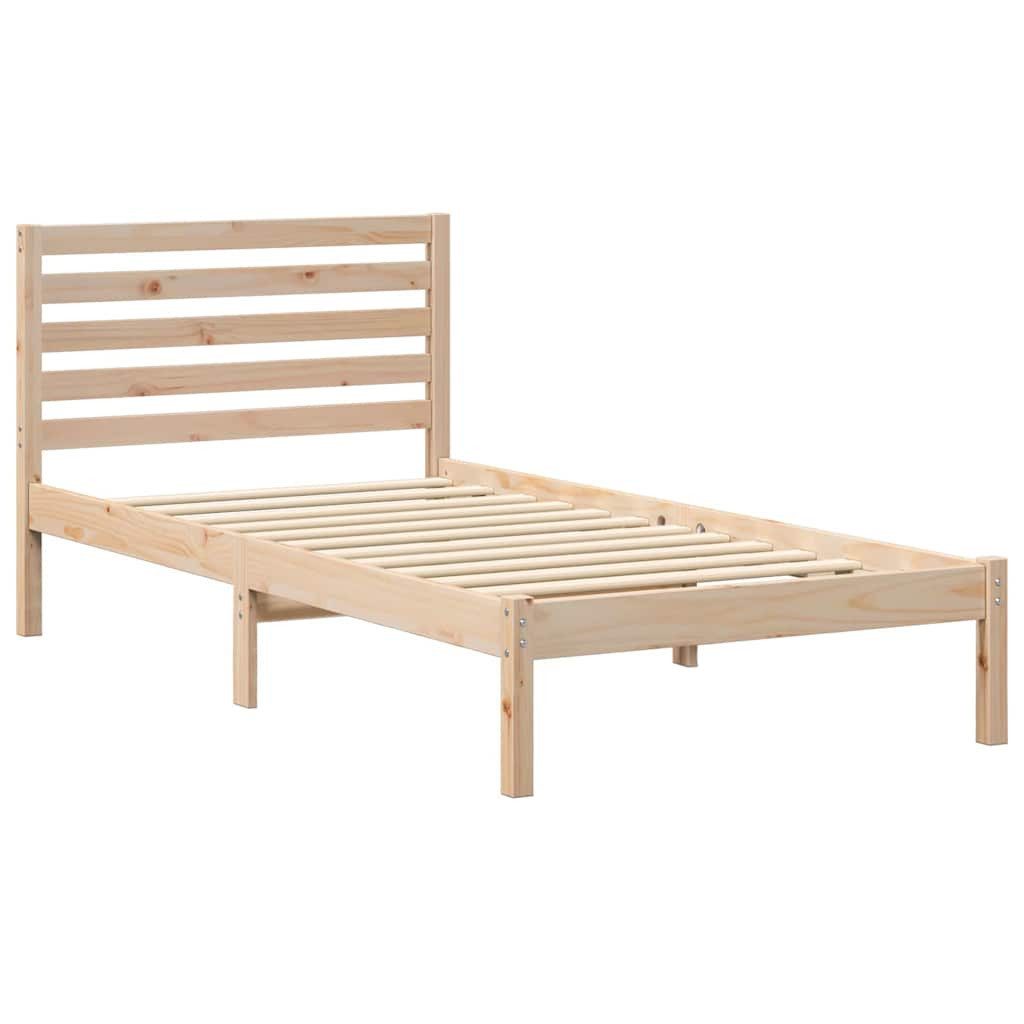 vidaXL Bett Bettgestell mit Kopfteil Braun günstig online kaufen