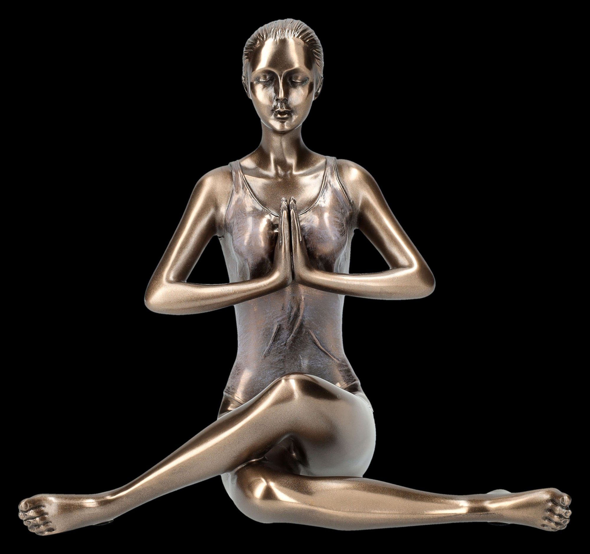 Figuren Shop GmbH Dekofigur Yoga Figur - Meditation im Sitzen - Veronese -  sportliche Dekofigur