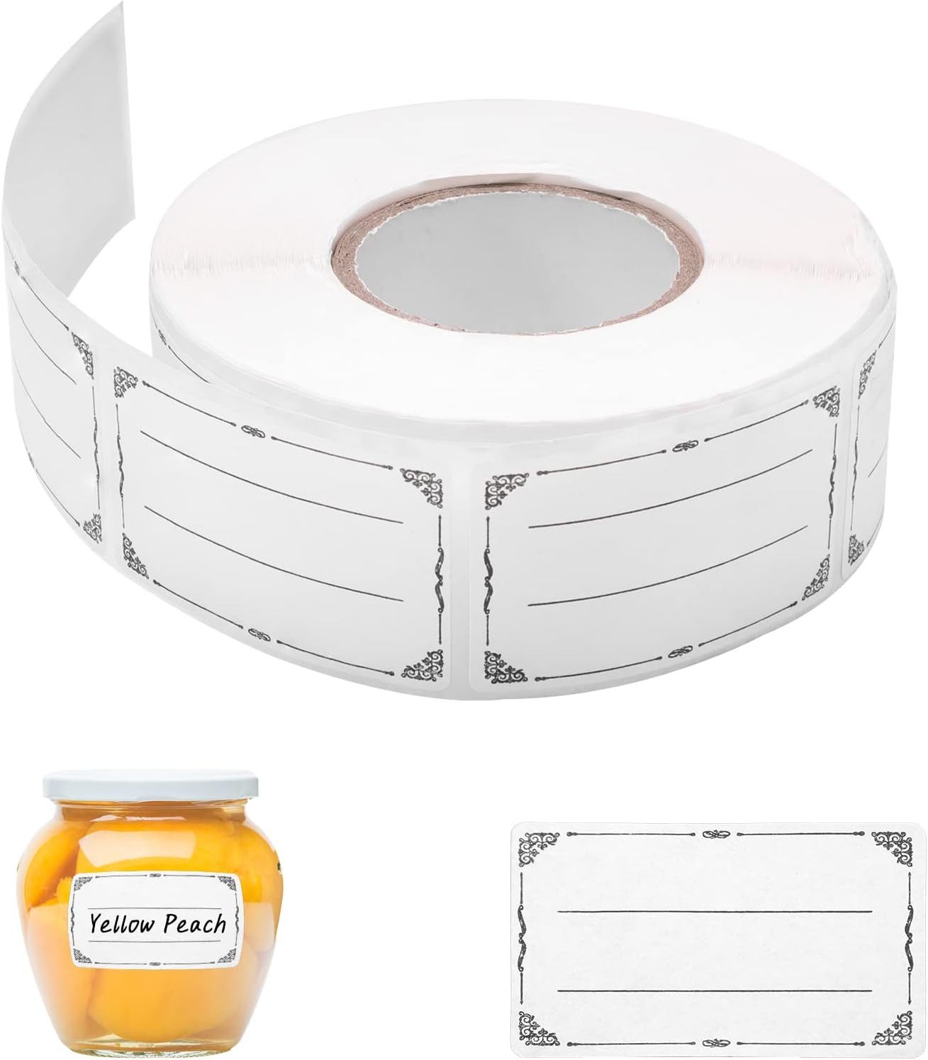 FELIXLEO Etiketten Selbstklebende Etiketten 30x50mm Beschriftung Marmelade