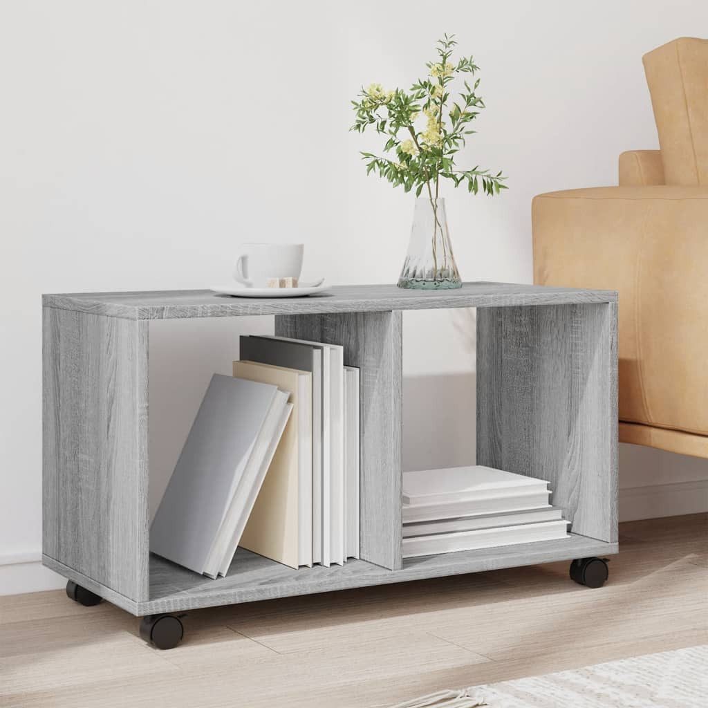 vidaXL Beistelltisch Rollschrank Grau Sonoma 72x33x42,5 günstig online kaufen