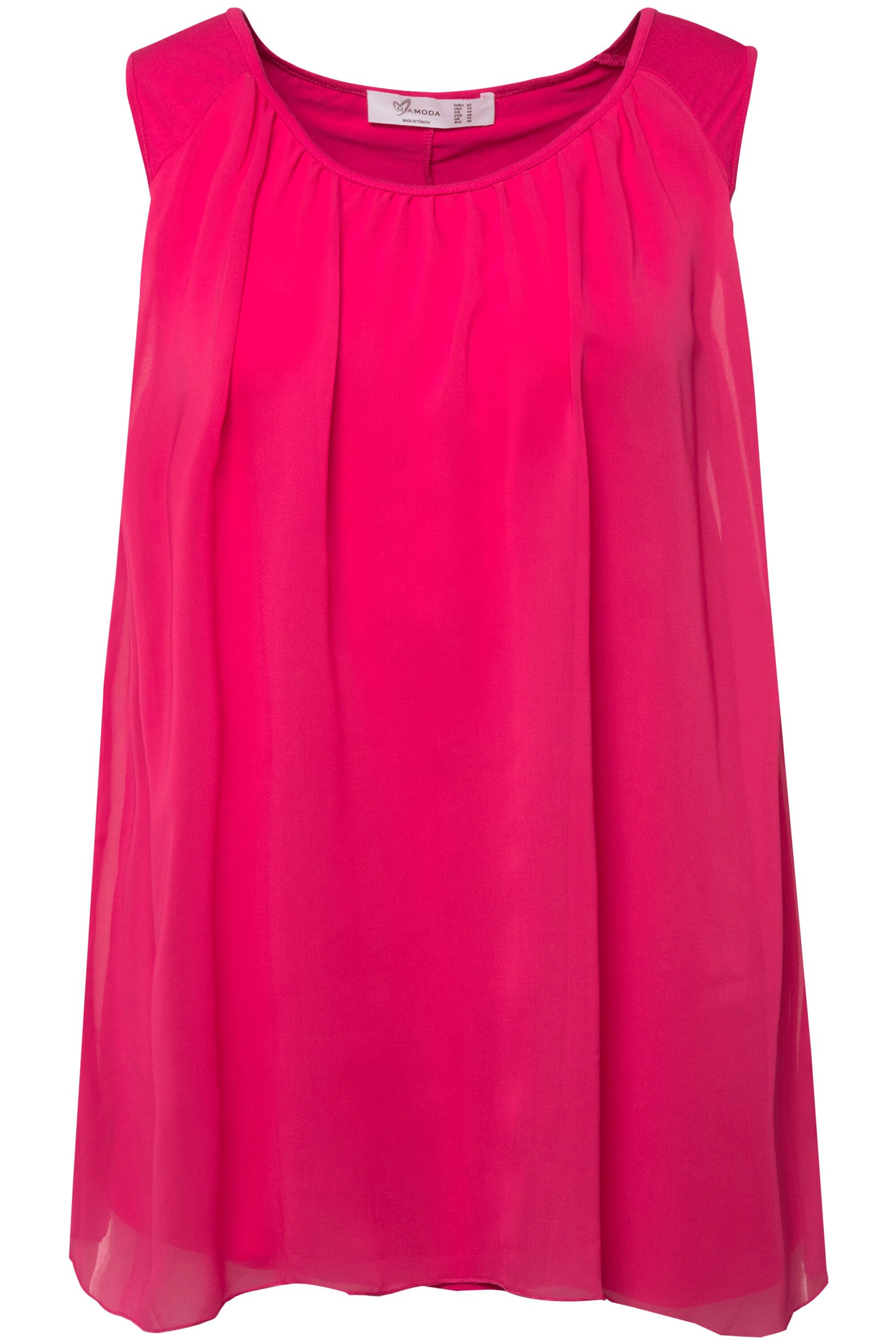 MIAMODA Longtop Top A-Linie Rundhals ärmellos günstig online kaufen