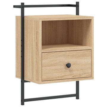 vidaXL Nachttisch Wand-Nachttisch Sonoma-Eiche 40x30x61 cm Holzwerkstoff (1-St)