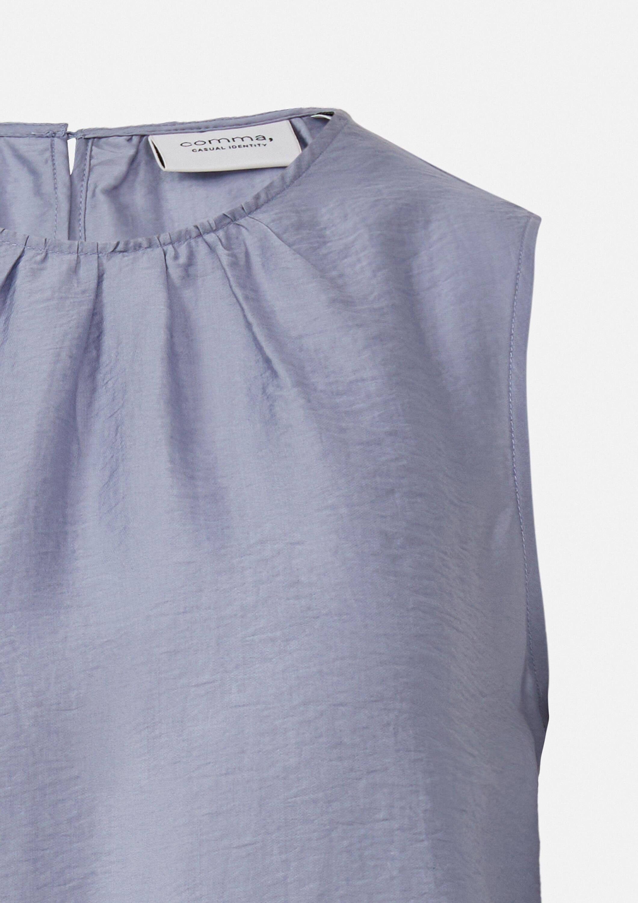 comma Blusentop Bluse Leichtes Blusentop aus Lyocellmix