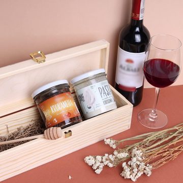 Creative Deco Weinkiste Holzkiste Weinbox für 1 Flasche