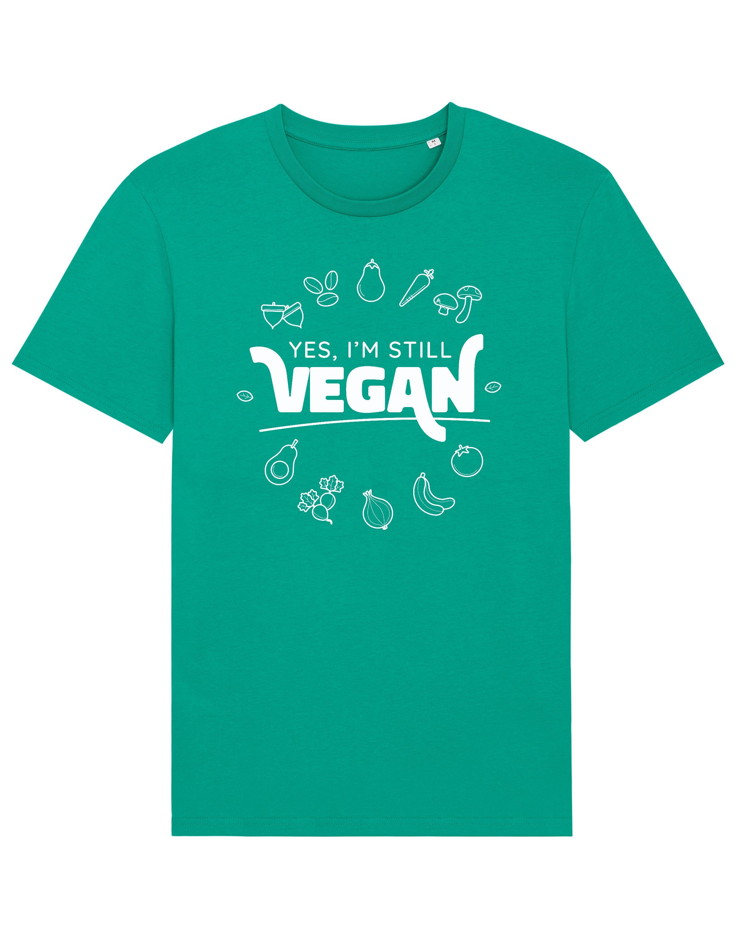 wat? Green Still Apparel Vegan Print-Shirt (1-tlg) Go
