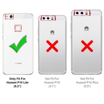 CoolGadget Handyhülle Ultra Slim Case für Huawei P10 Lite 5,2 Zoll, dünne Schutzhülle präzise Aussparung für Huawei P10 Lite Hülle