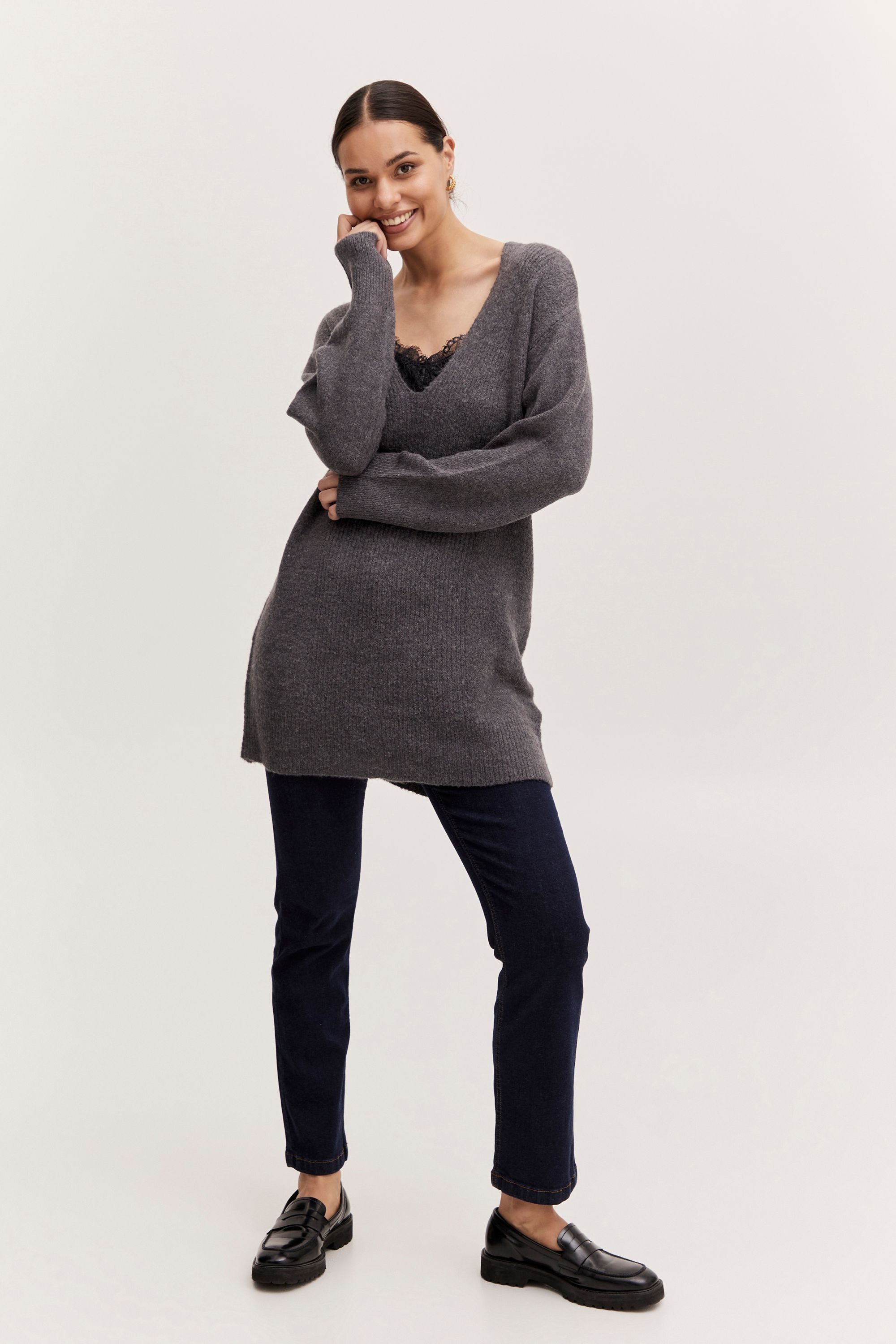 b.young Strickpullover BYMIRELLE VNECK JUMPER - günstig online kaufen
