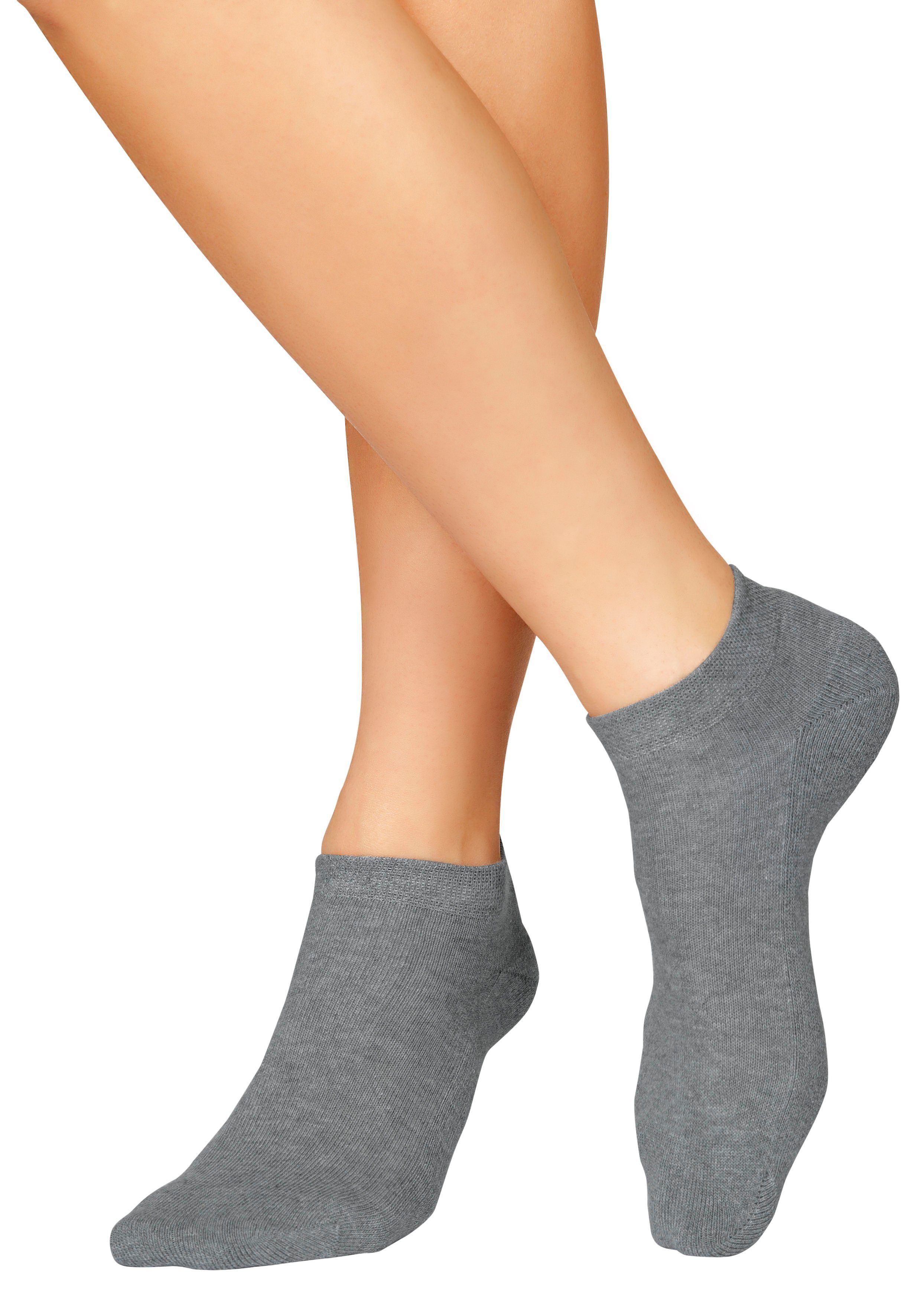 H.I.S Sneakersocken Damen Herren Sneaker Socken aus Baumwolle, Niedrige Socken Sportsocken (Packung, 6-Paar, Gr. 35-38-bis 43-46) mit weicher Frotteesohle – Bild 2 von 5