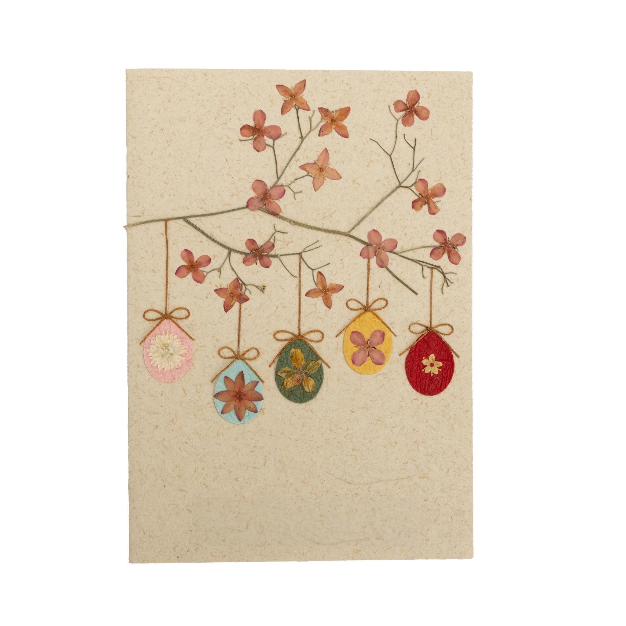 El Puente Grußkarte Grußkarte "Frohe Ostern", Handmade, Fair Trade