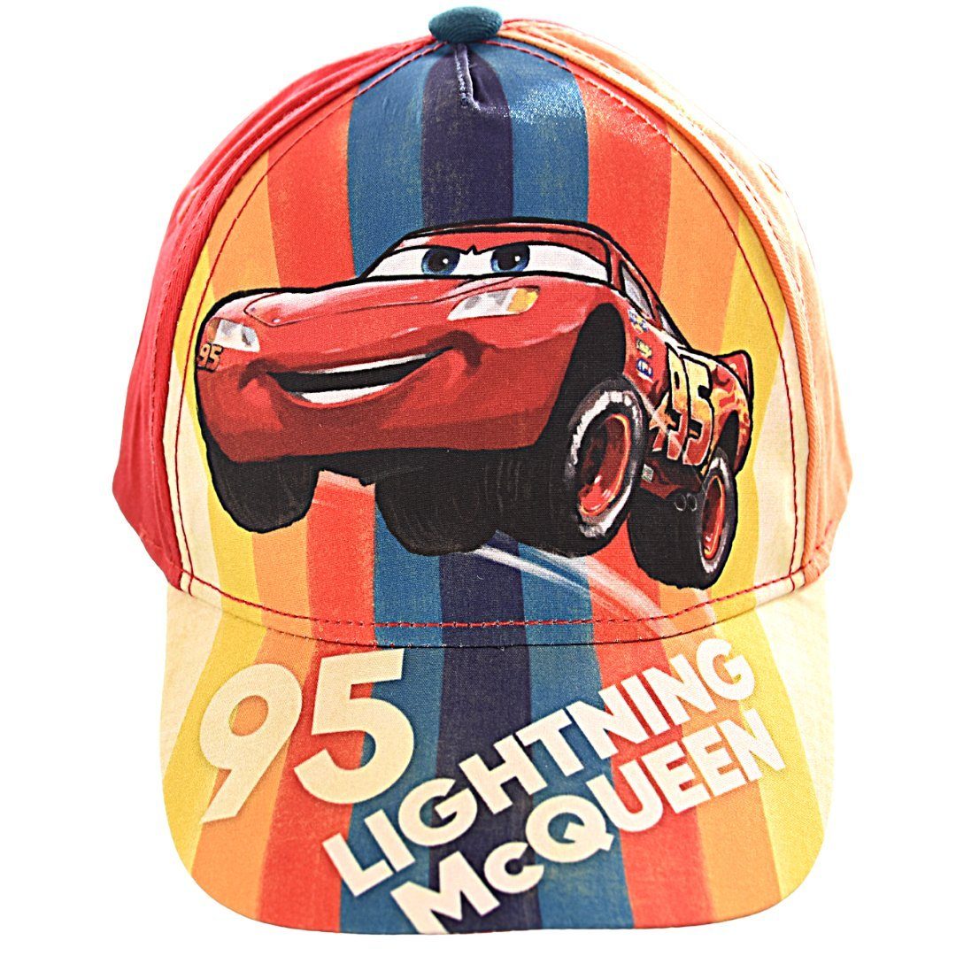 Disney Cars Baseball Cap Lightning Mc Queen Jungen Kinder Basecap Gr. 52  oder 54, Blau oder Rot