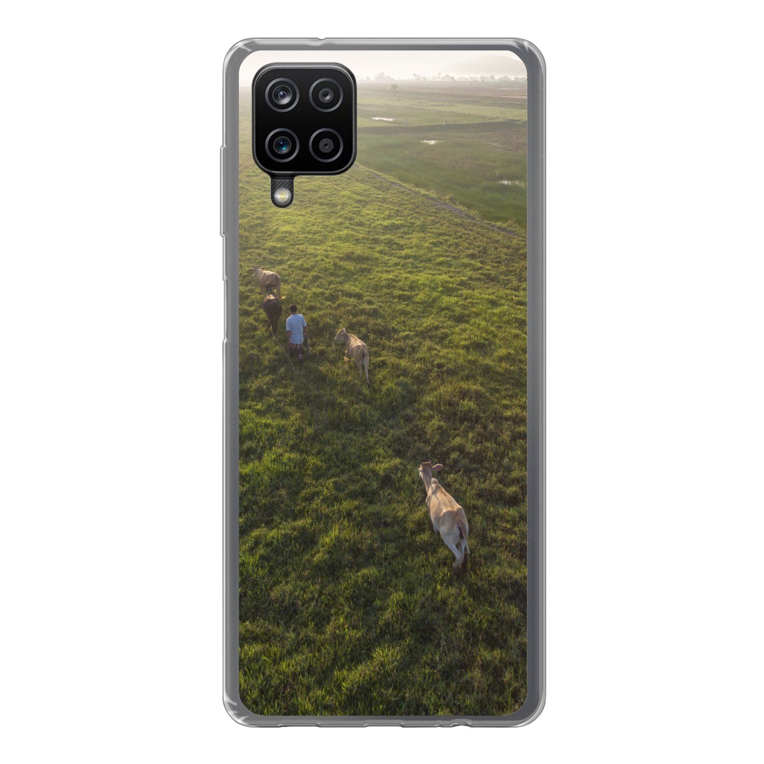 MuchoWow Handyhülle Handyhülle Samsung galaxy a12 Silikonhülle, Handyhülle Handy Hülle Telefonhülle iphone Samsung