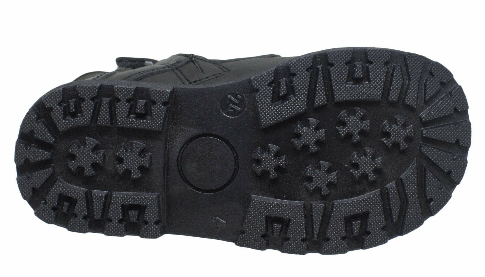 Momino Momino 6407M Kinder Boots Stiefeletten Leder Lammfell blau Stiefelette