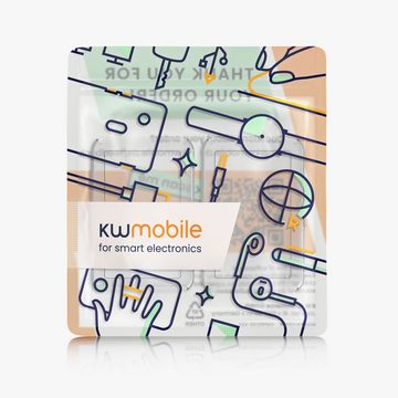 kwmobile Sleeve 2x Hülle für HONOR Band 7 / Band 6 / Huawei Band 7 / Band 6, Silikon Fullbody Cover Case Schutzhülle Set