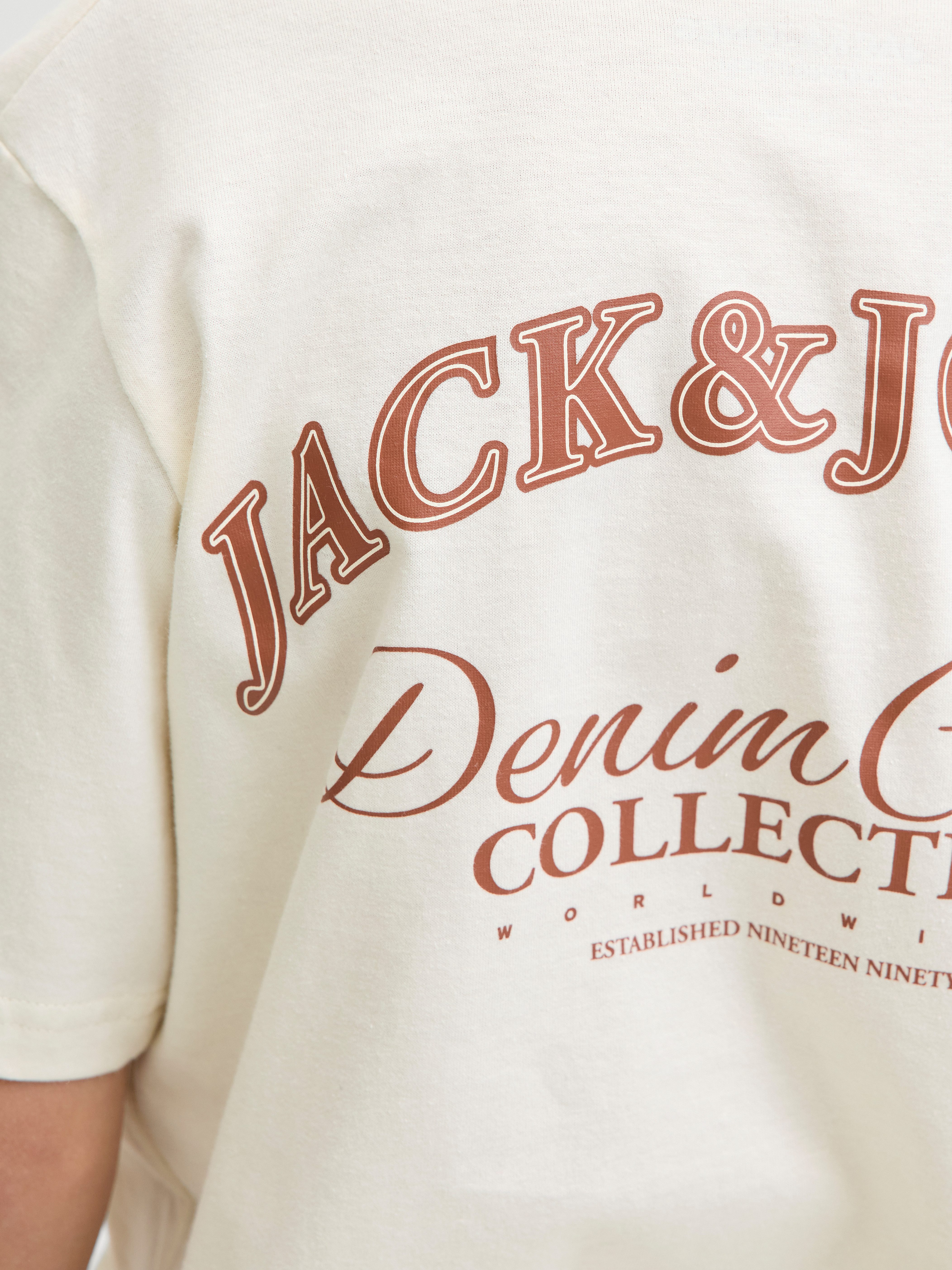 Jack & Jones Junior Rundhalsshirt JJEBRANDES BACKP RELAXED TEE SS SN JNR Baumwolle, relaxed fit – Bild 4 von 5