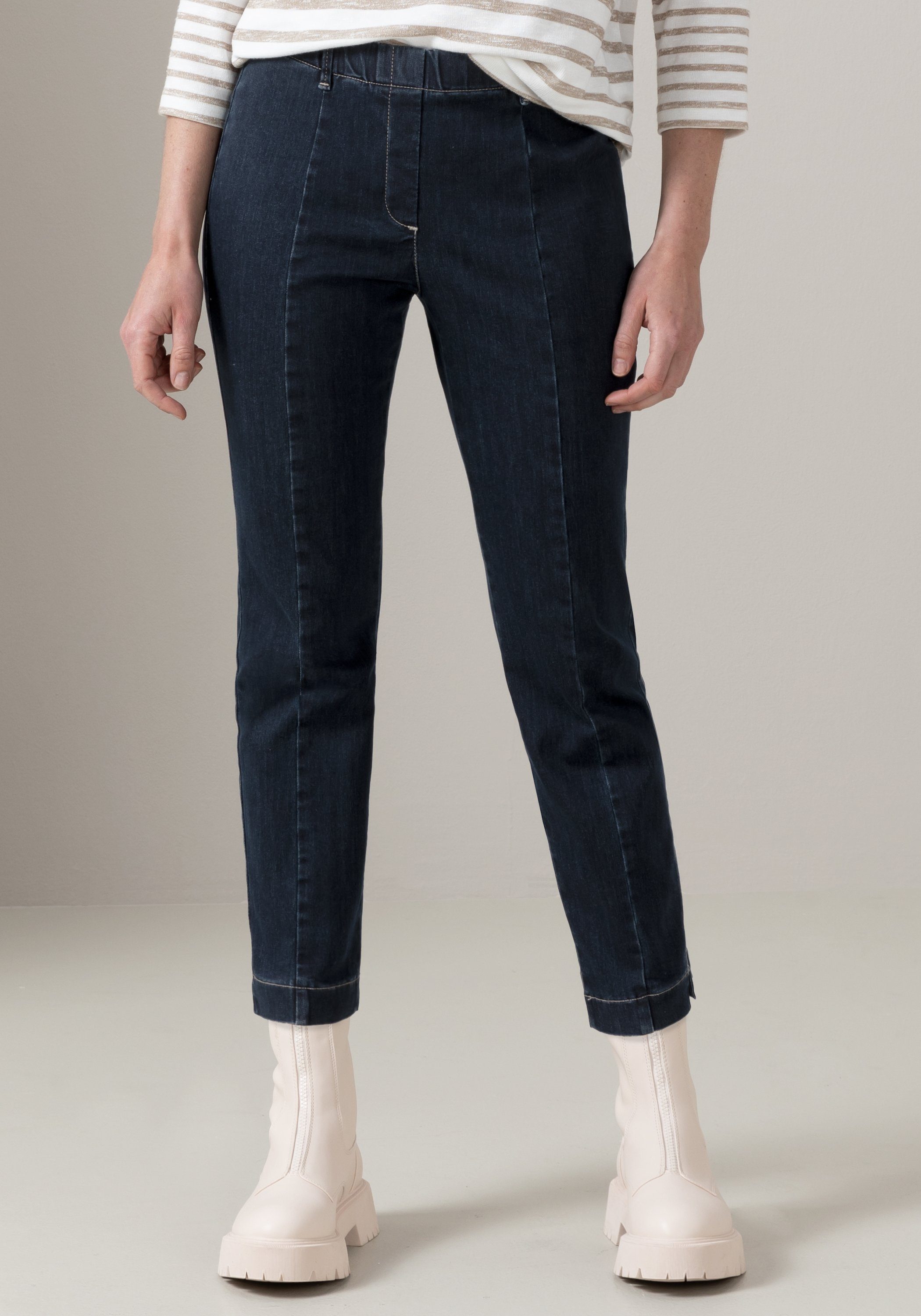 bianca Jeggings DENVER aus super elastischem blue Denim mit Komfort-Bund