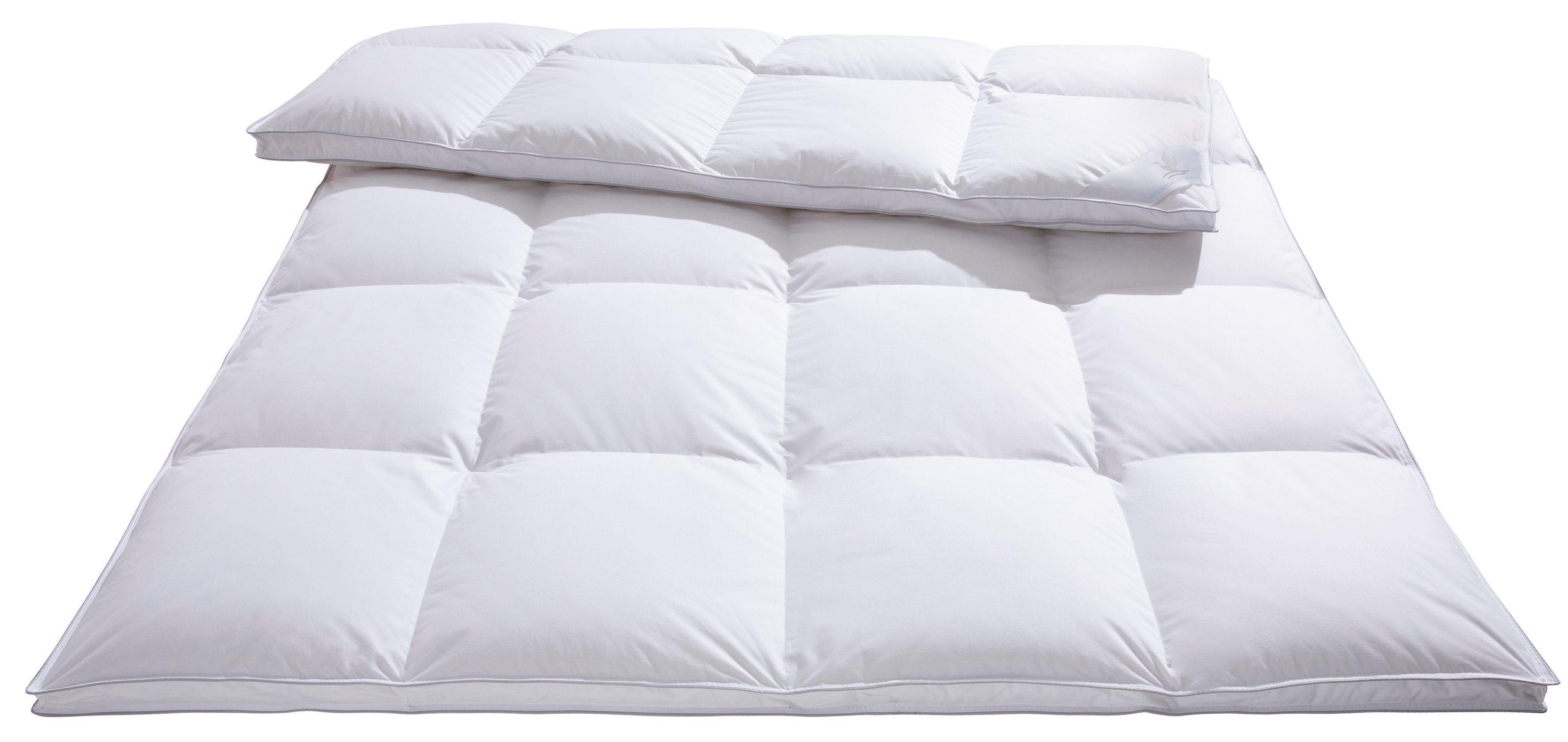 Otto Keller Daunenbettdecke Star, Bettdecken für Sommer oder Winter, Decke, Ganzjahresdecke, Füllung: 100% Daunen, Bezug: 100% Baumwolle, Bettdecke 135x200 cm, 155x220 cm und weitere Größen, Made in Germany