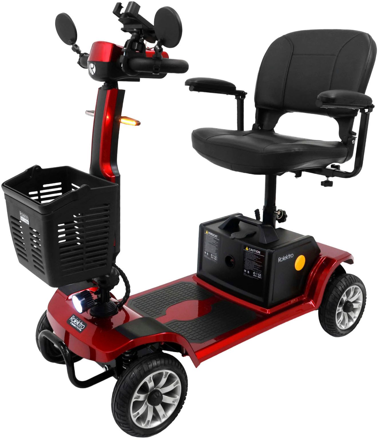 Rolektro Elektromobil E-Quad 6 V.3 Pro, Rot, 24V-20Ah Lithium-Akku, 300 Watt, 6 km/h