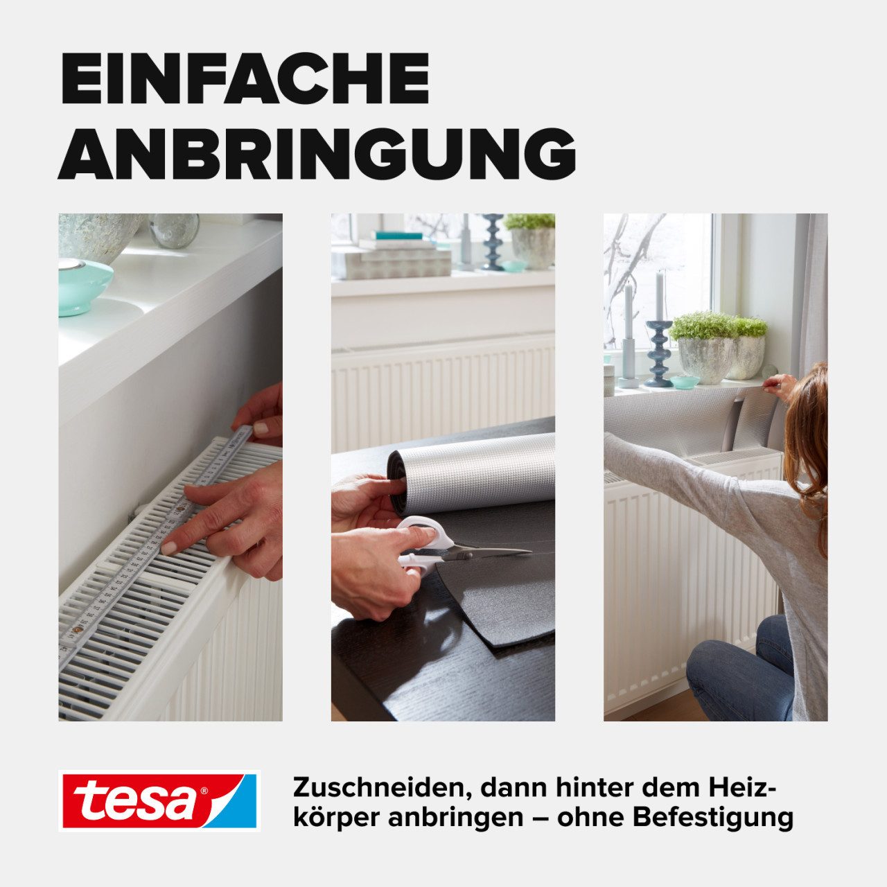 tesa Isoliertapete tesa Insulation Reflektorfolie für Heizkörper Heat – Bild 5 von 5