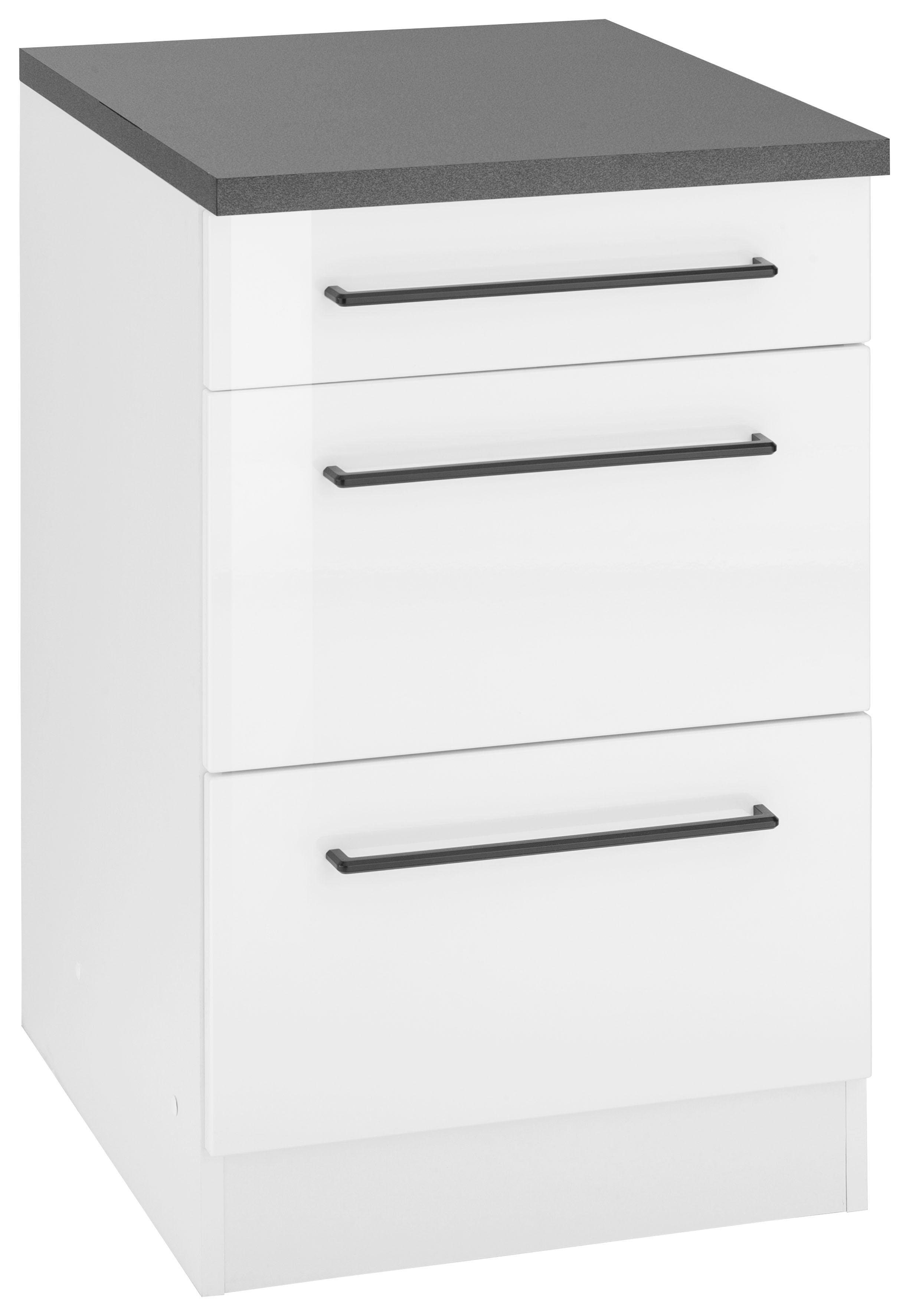 KOCHSTATION Unterschrank "KS-Tulsa" 50 cm breit, 1 Schubkasten, 2 große Aus günstig online kaufen