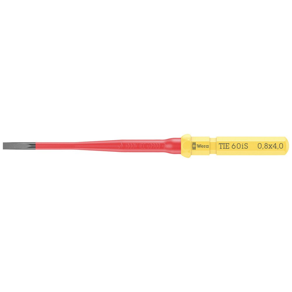 Wera Schraubendreher Wera Kraftform Kompakt VDE 60 iS 0,8 x 4,0 x 157 mm TIE Elektriker Sch