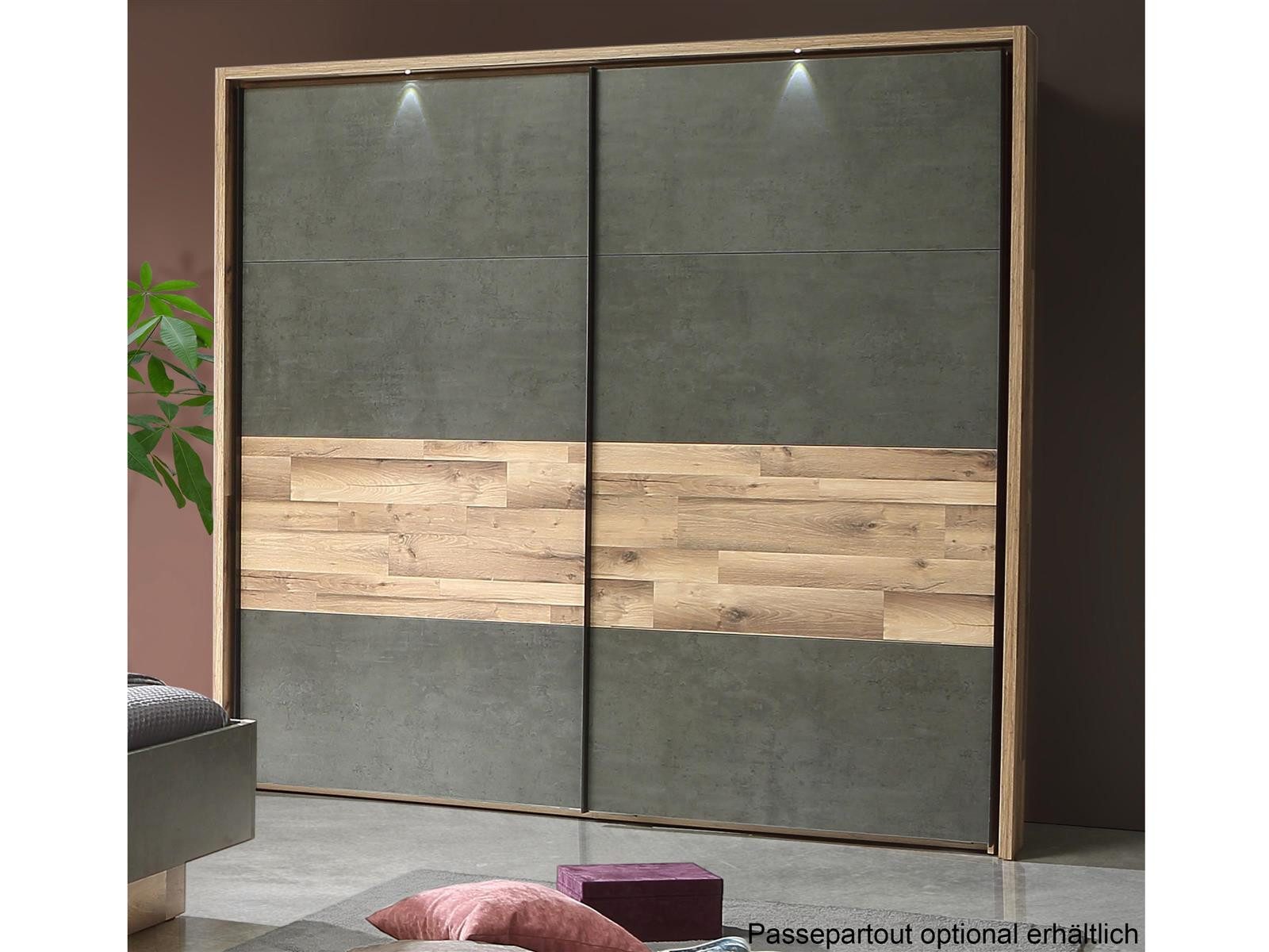 FORTE Schwebetürenschrank 220,1 x 210,5 x 61,2 cm (B/H/T)