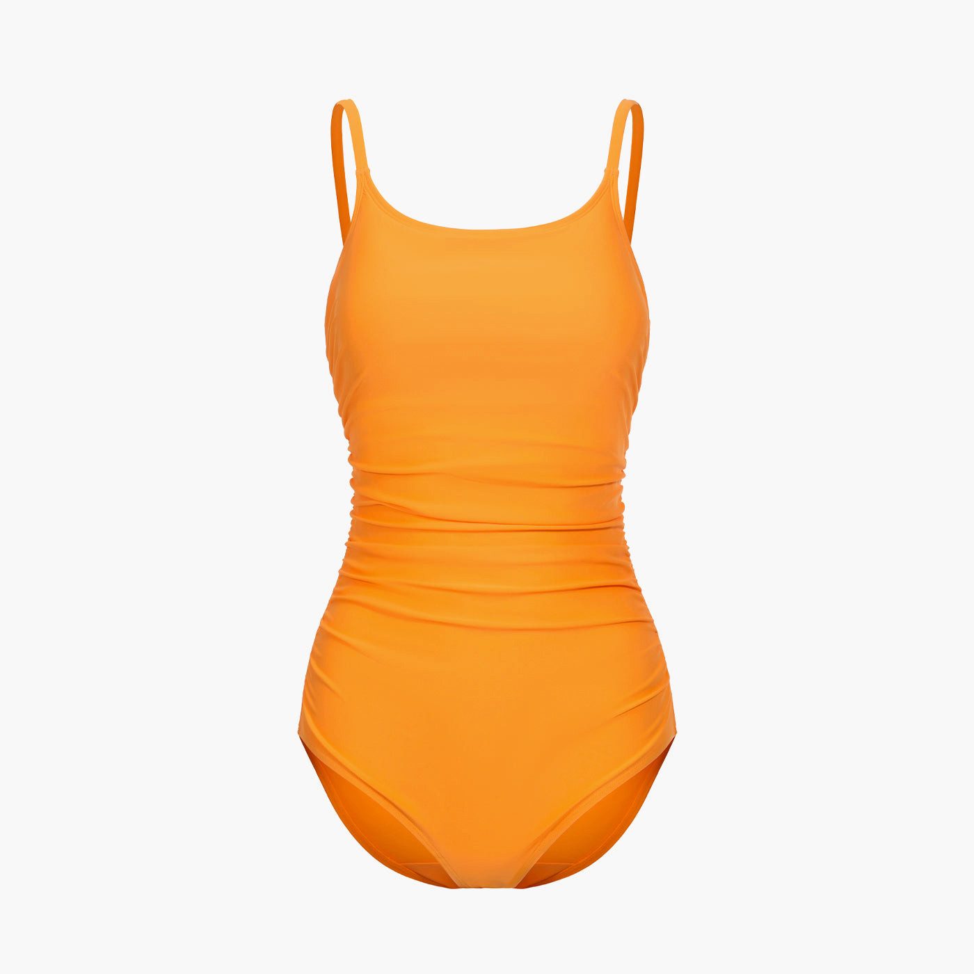 Creamy Fabrics Badeanzug Shaping - Badeanzug mit Raffung-Neon Orange-XL