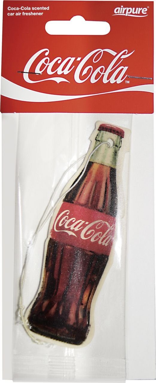 Coca Raumduft Cola Papierlufterfrischer Flasche Airflair airflair