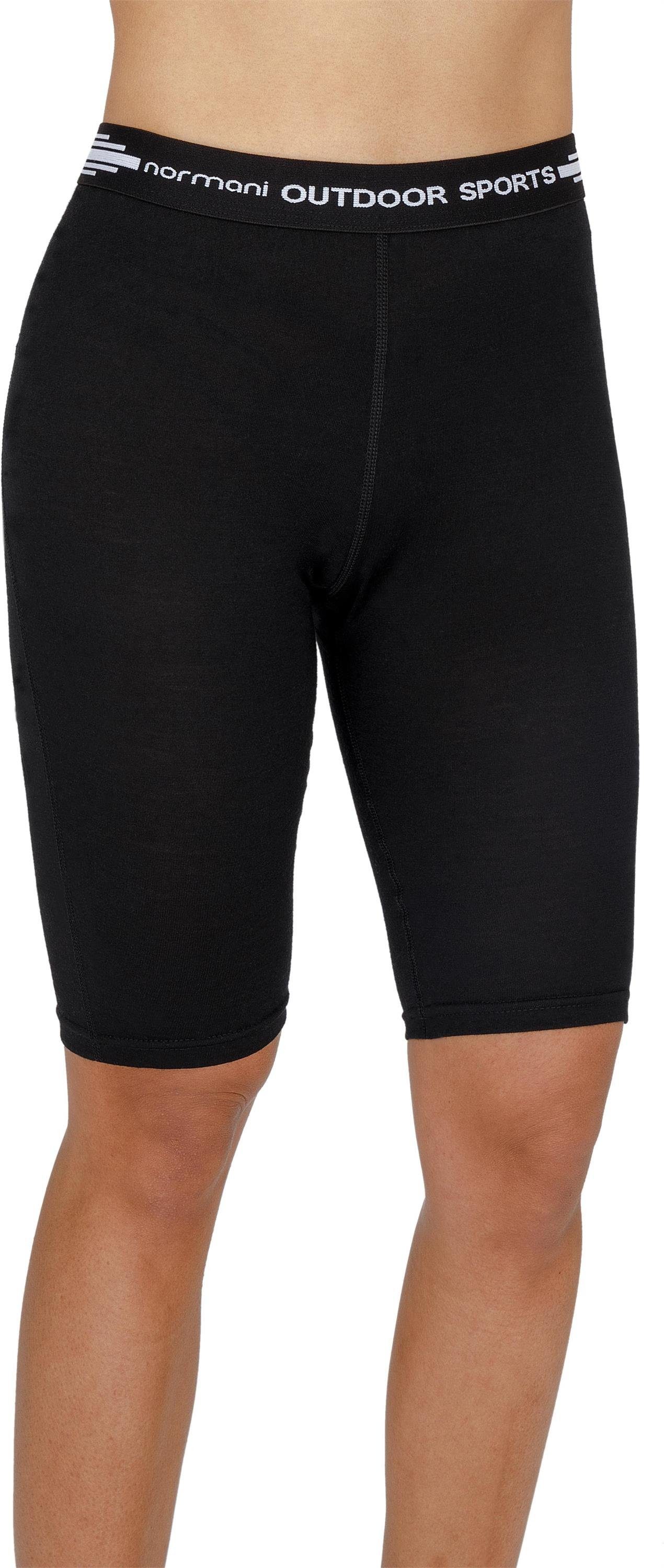 normani Thermohose Damen Merino Shorts Sunshine Coast Kurze Damen Sommershorts Unterhose Radlerhose aus 100% Merinowolle