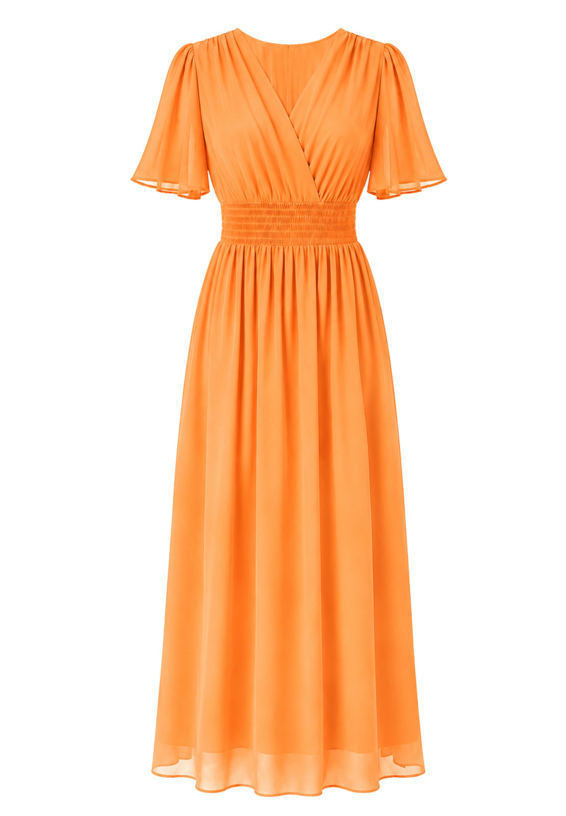 Elara Maxikleid Sommer-Maxikleid mit V-Ausschnitt (1-tlg)
