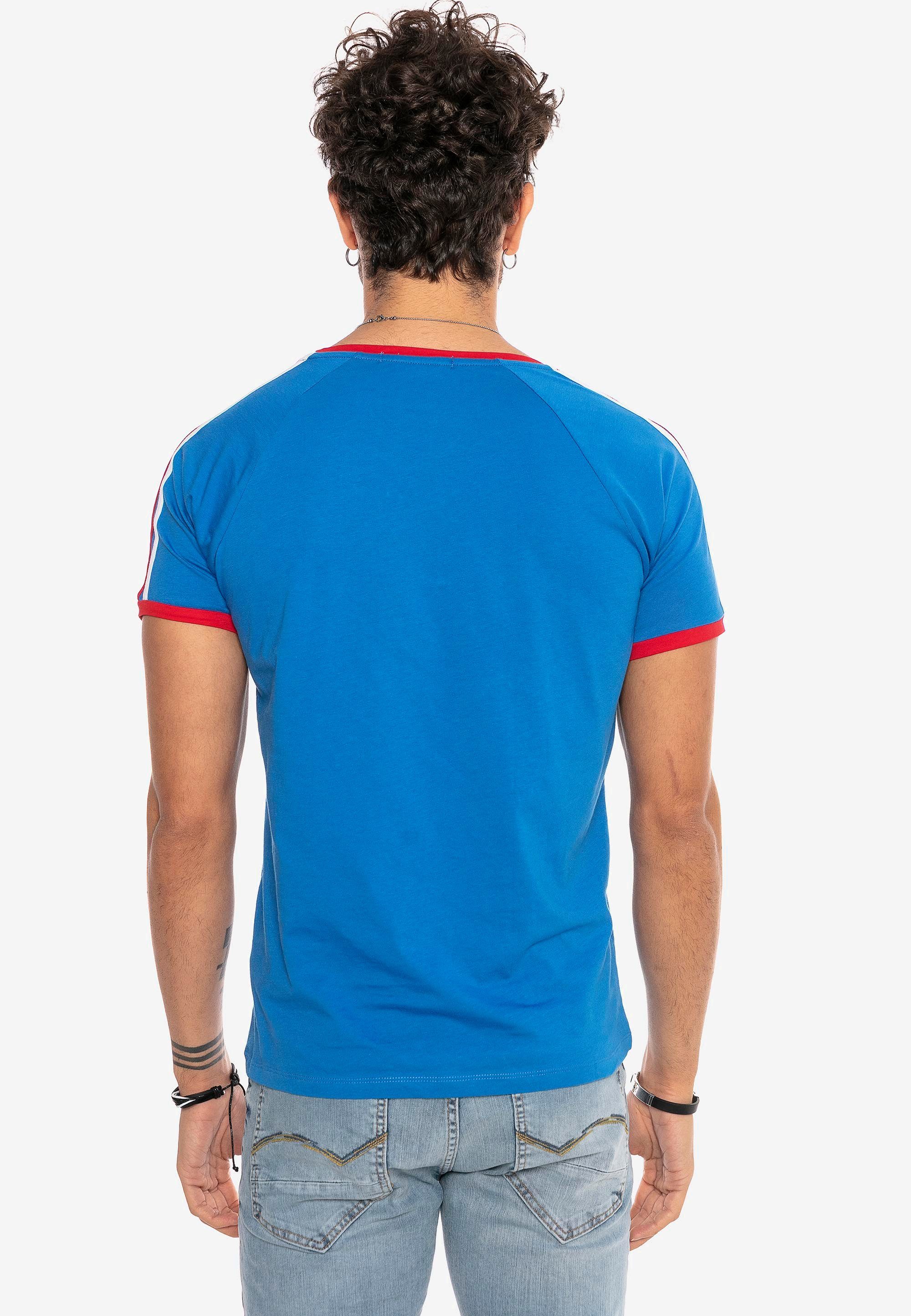 Herren Shirts RedBridge T-Shirt Mesa mit gesticktem NASA Logo
