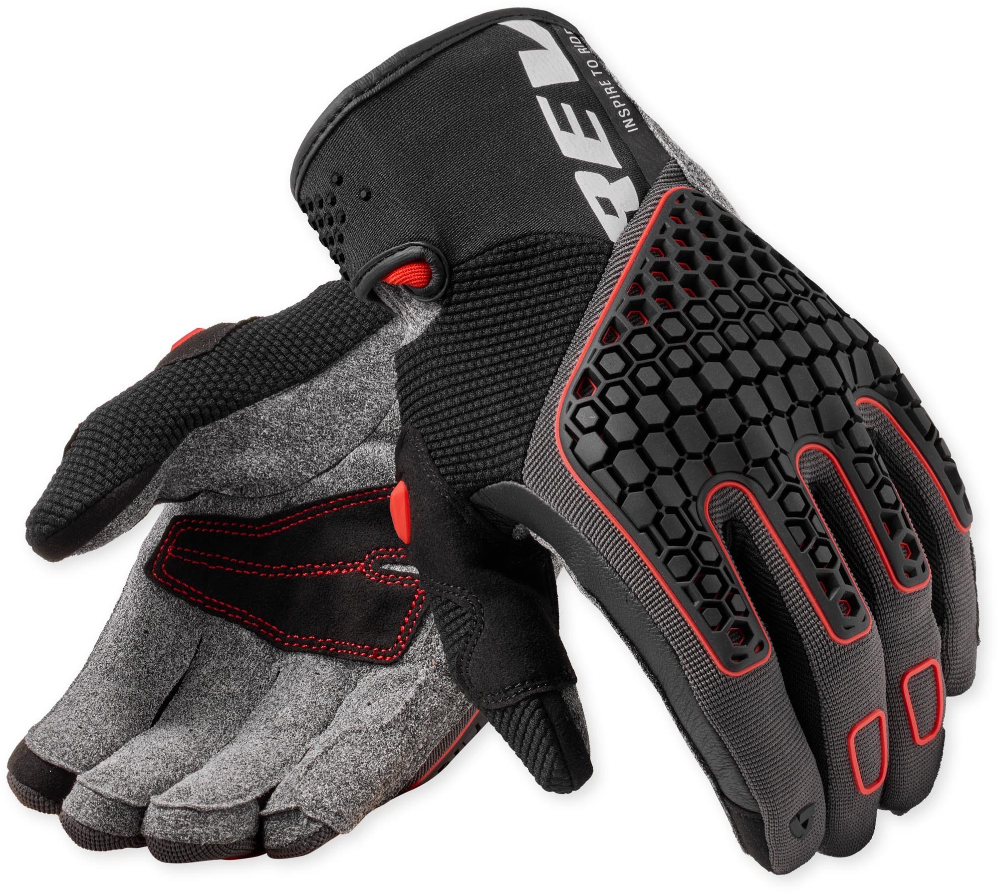 Revit Motorradhandschuhe Mangrove 2 Motorradhandschuhe reflektierende Elemente,kurze Stulpe,Touchscreenbedienung möglich