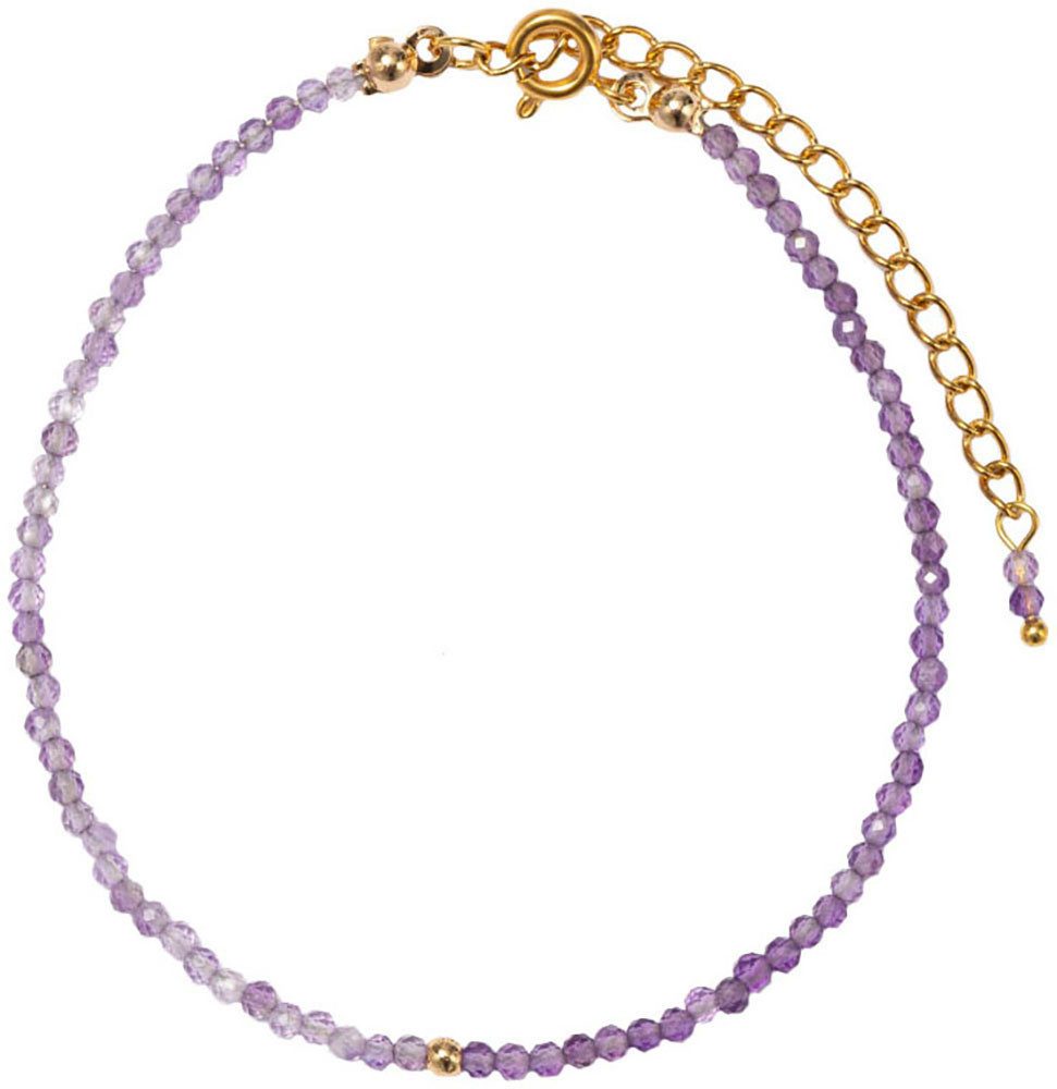 Firetti Armband Ювелірні вироби Geschenk Messing Armschmuck Armkette Edelstein, Made in Germany - mit Amethyst, Bergkristall