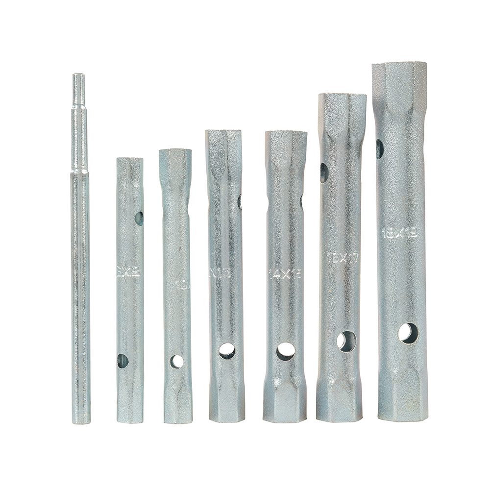 Silverline Steckschlüssel Metrische Rohrsteckschlüssel, 6-tlg. Satz 8–19 mm