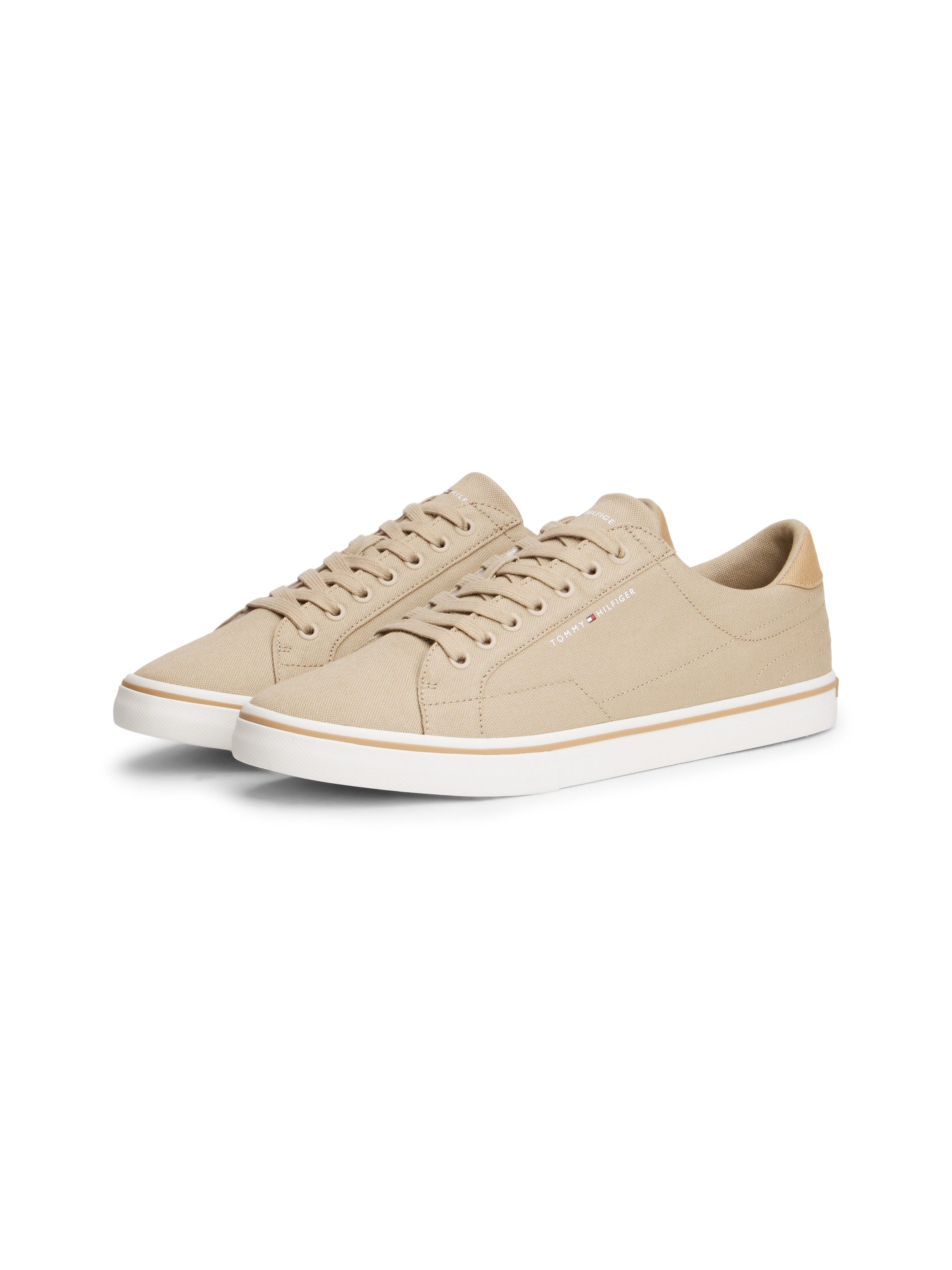 Tommy Hilfiger VULC CORE LONG LACE Sneaker Freizeitschuh, Halbschuh, Schnürschuh mit Kontrastbesatz an der Ferse
