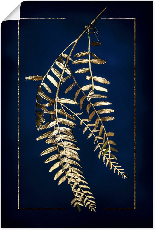 Artland Wandbild Goldener Pfefferbaum, Blätterbilder (1 St), als  Leinwandbild, Poster in verschied. Größen