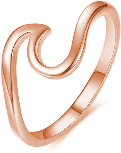 Lisandra Scott Silberring WAVE Ring aus 925 Sterling Silber Welle Minimalistisch Wellenring