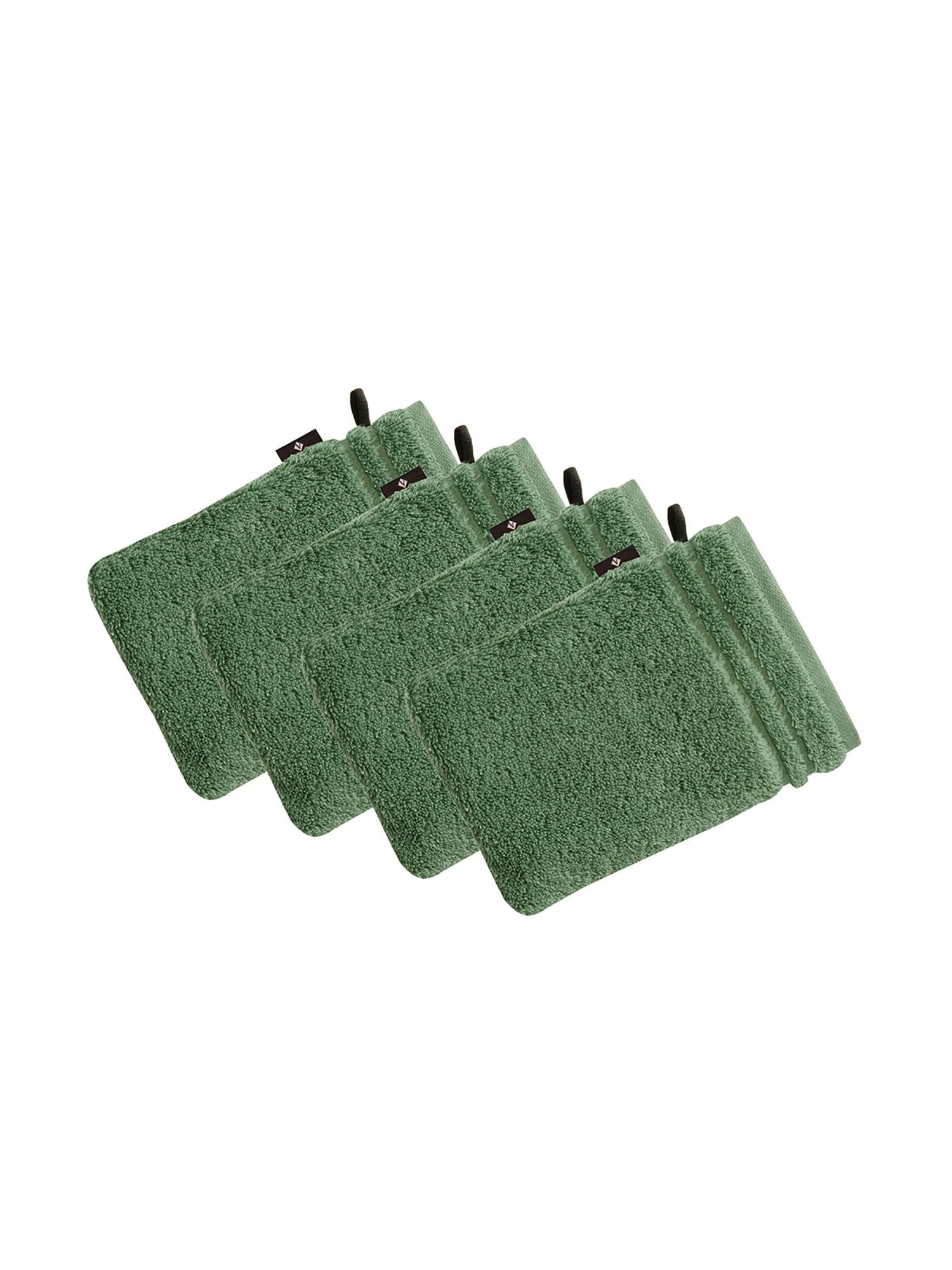 Vossen Waschhandschuh 4er Pack Waschhandschuh 22 x 16 cm Vienna Style Su, Frottier (Spar-Set, 4-St)