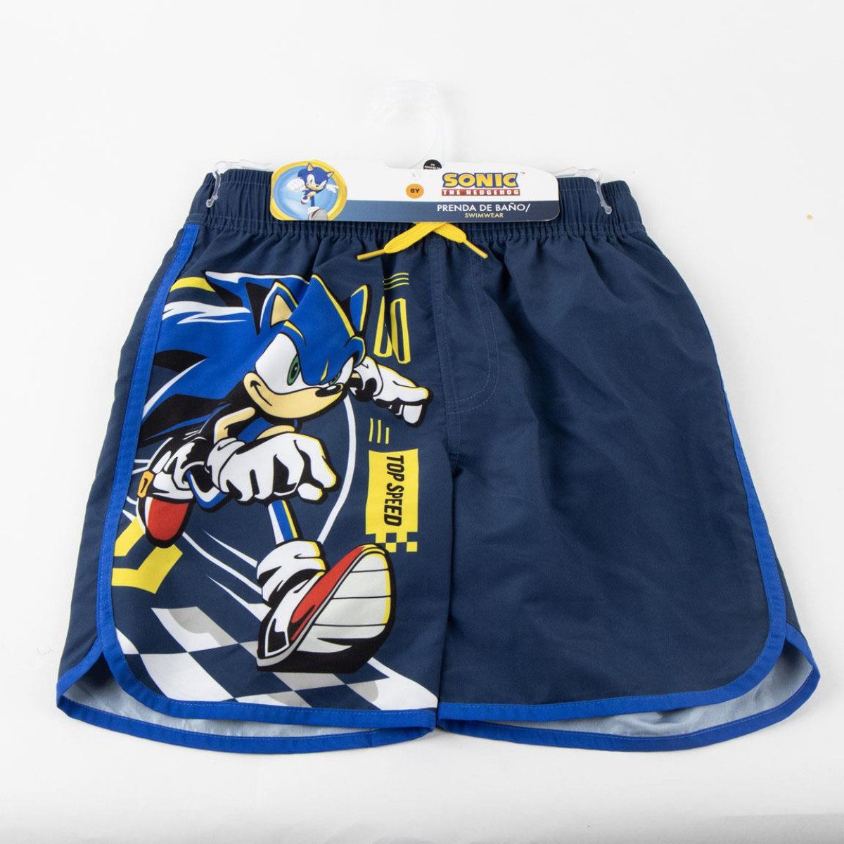 Sonic The Hedgehog Badeshorts Kinder Bermuda Shorts Polyester Freizeit Sport Sommer (Packung)