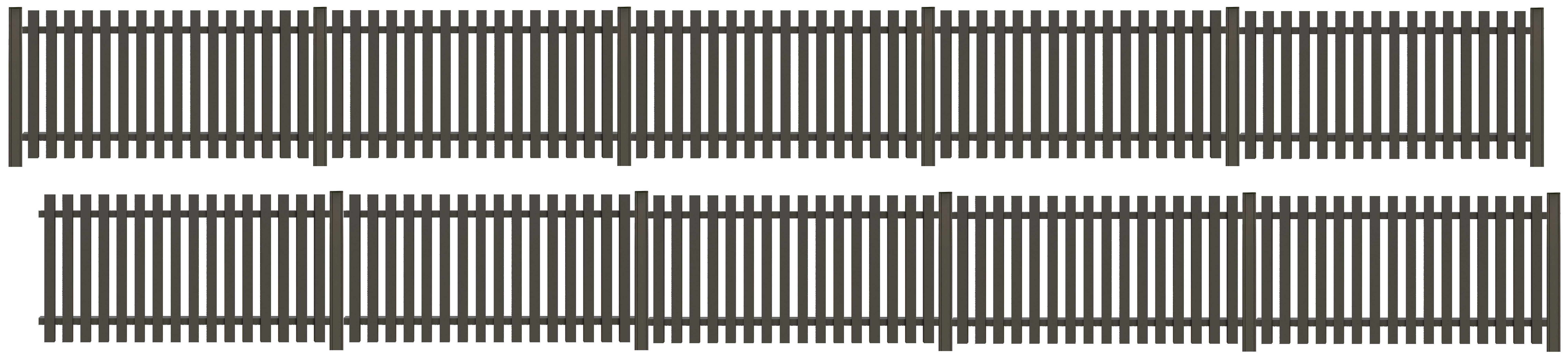 Tetzner & Jentzsch Gartenzaun STRAND, (Set), robuste Aluminium-Elemente in verschiedenen Längen