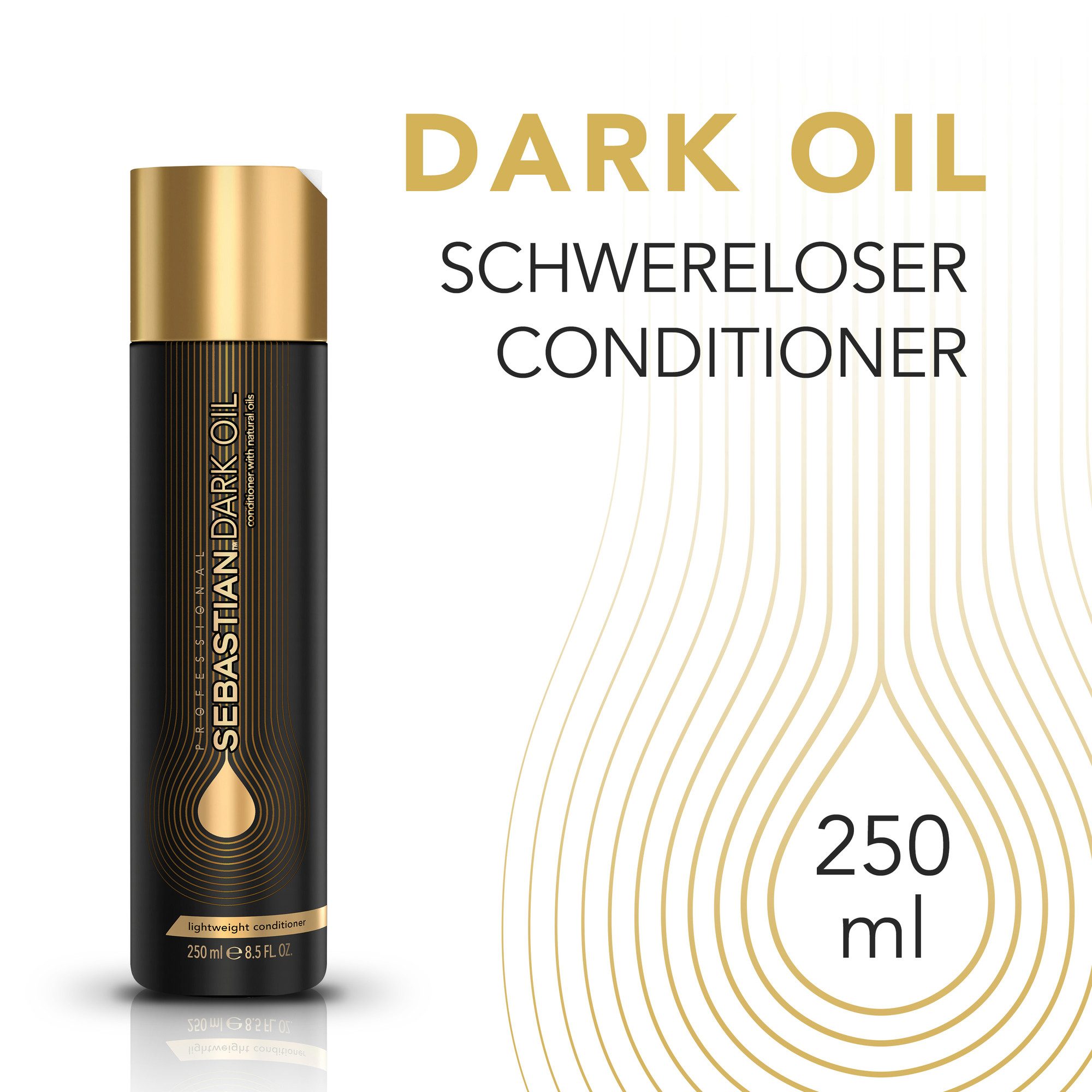 Sebastian Professional Haarspülung DARK OIL CONDITIONER, leichte Pflege, reichhaltige Öle, sorgt für geschmeidiges Haar