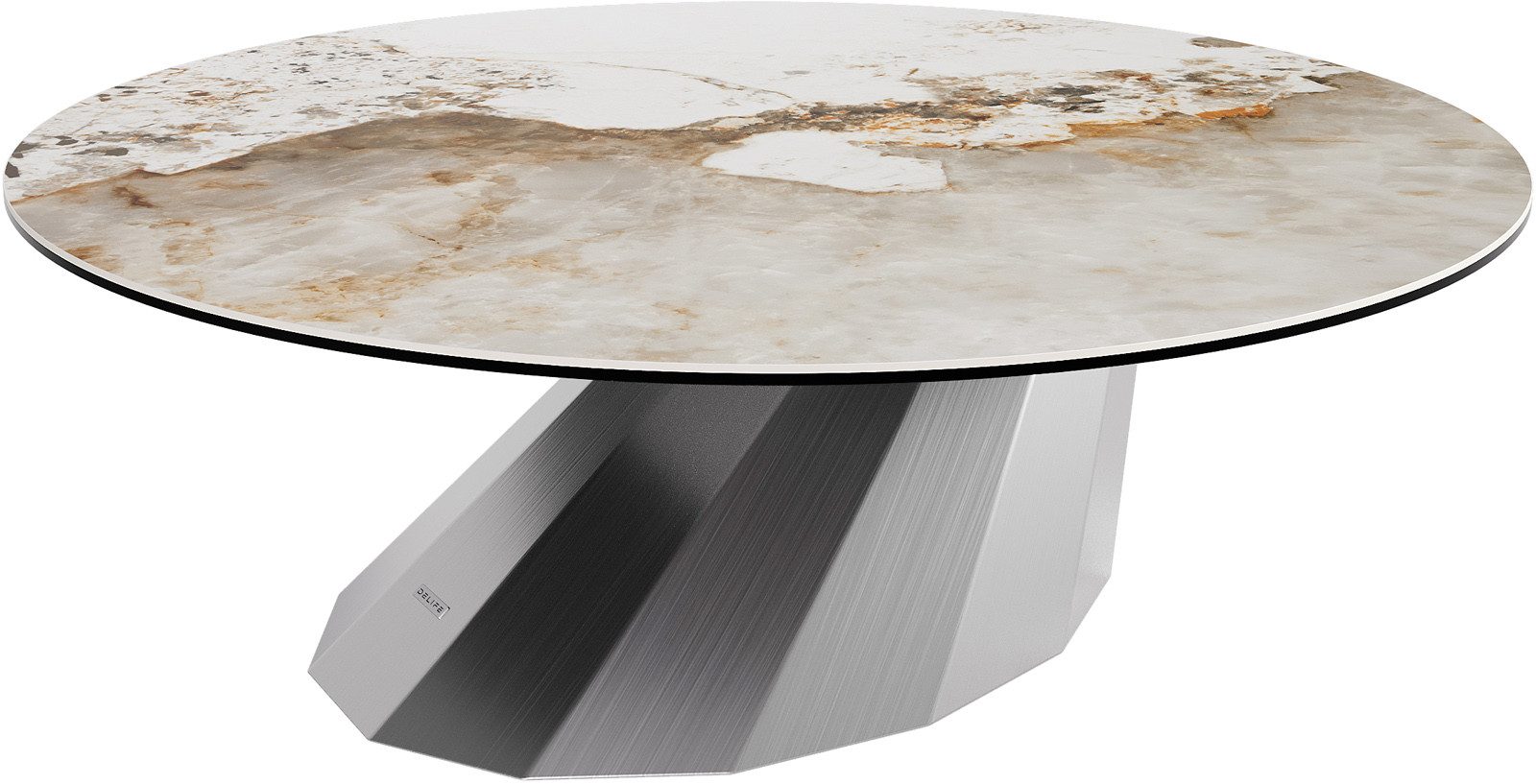 DELIFE Couchtisch Edge, Rund 100x100 cm günstig online kaufen