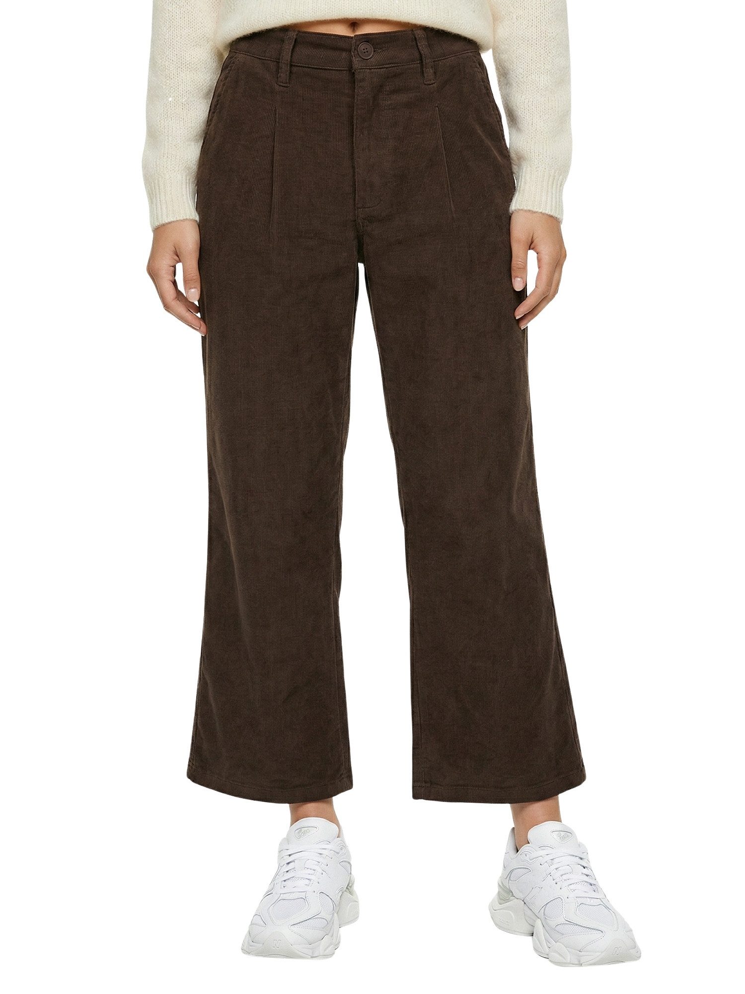 Tazzio Stoffhose F142 Cordhose mit Bundfalten, Wide Leg, hoher Bund