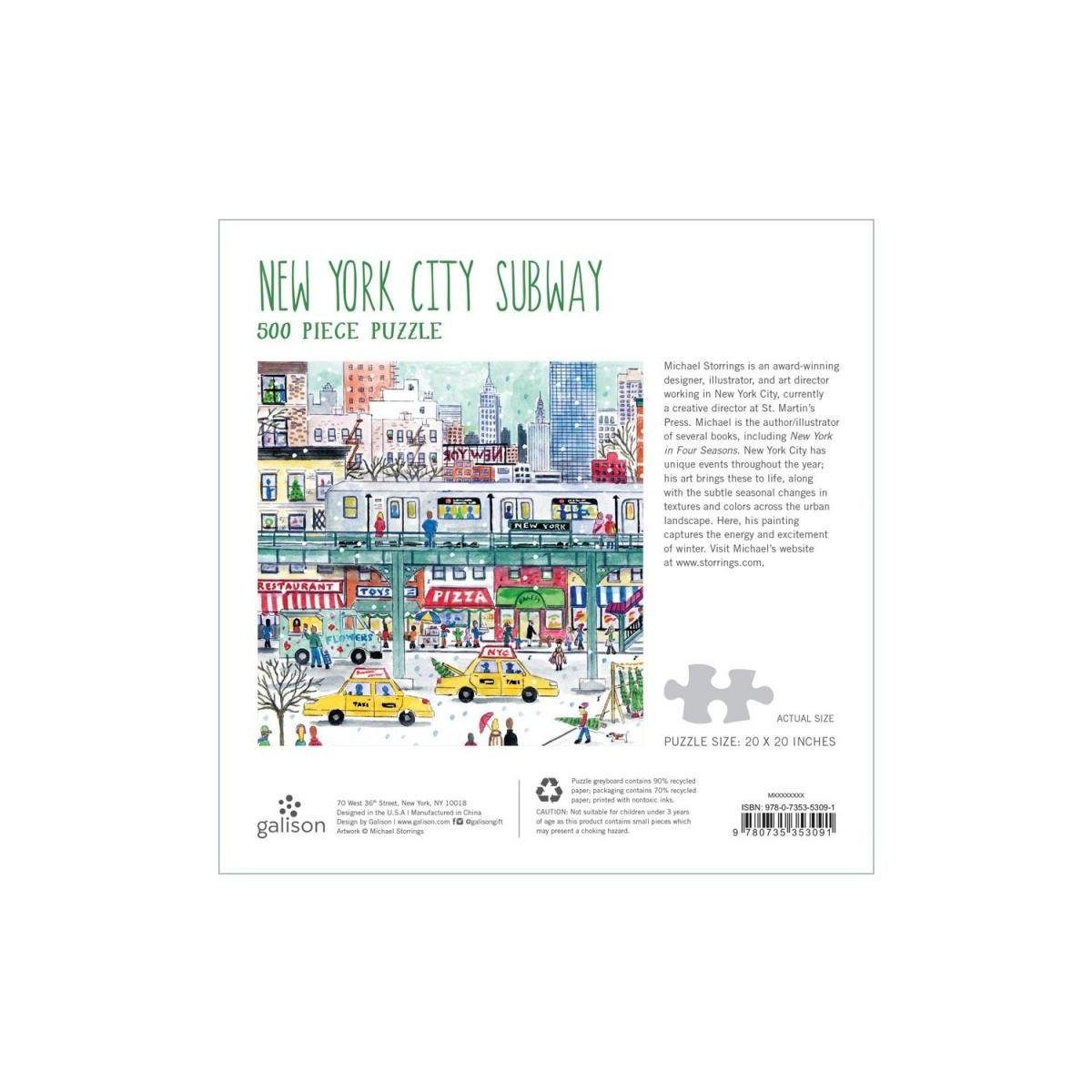 - - Subway abrams&chronicle Storrings Puzzleteile 53091 Puzzle,..., Michael Puzzle New City York 500