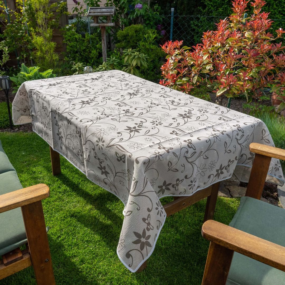 laro Tischdecke Gartentischdecke Wetterfest Rutschfest Eckig