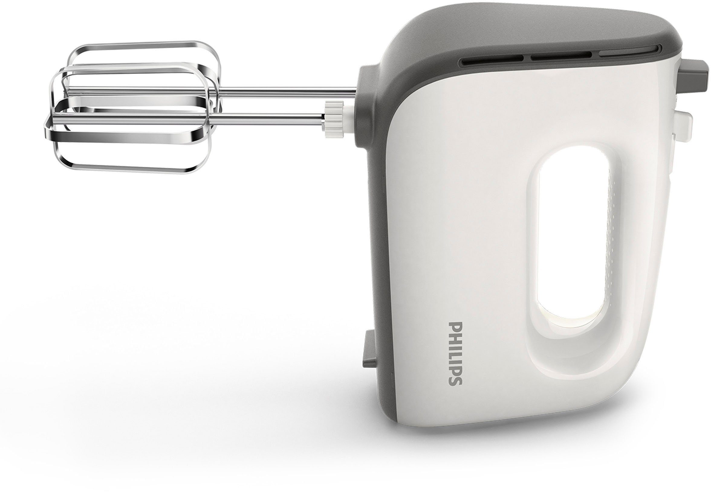 Philips Handmixer HR3741/00, 450 W, 5 Geschwindigkeiten plus Turbo, inkl. Quirle und Knethaken